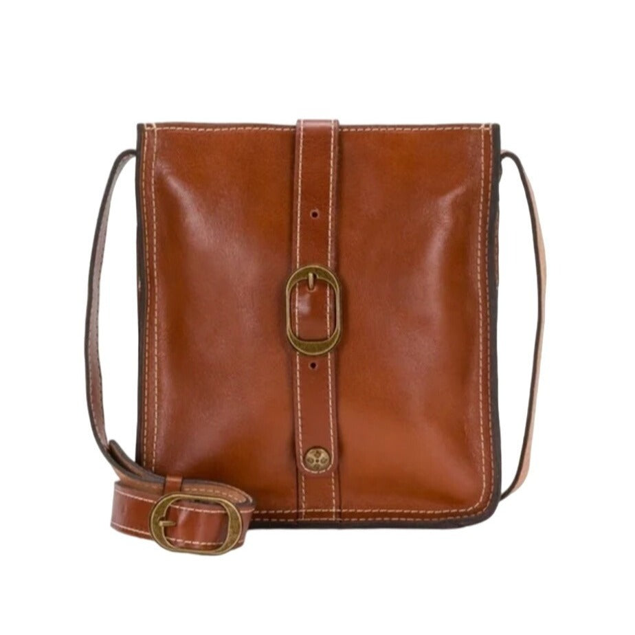 Patricia Nash Venezia Smooth Heritage Tan Crossbody Purse