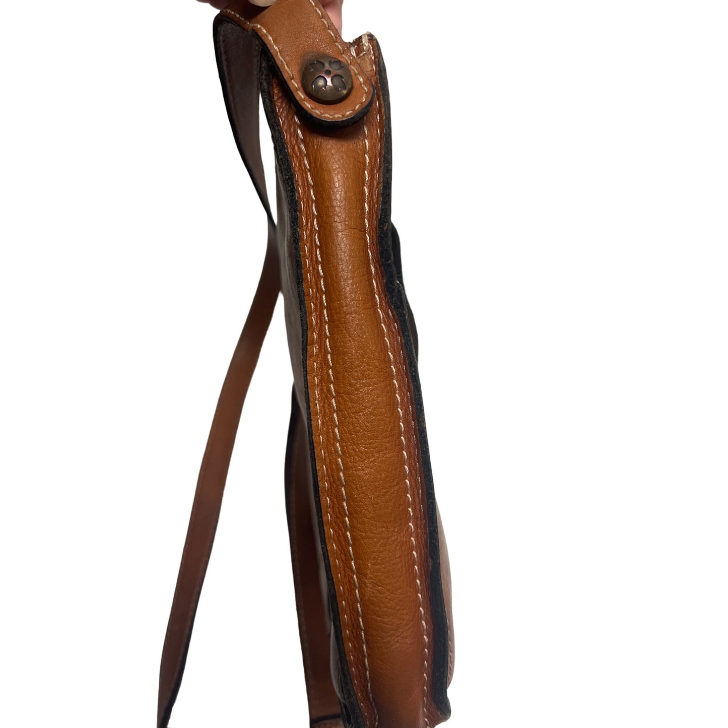 Patricia Nash Venezia Smooth Heritage Tan Crossbody Purse