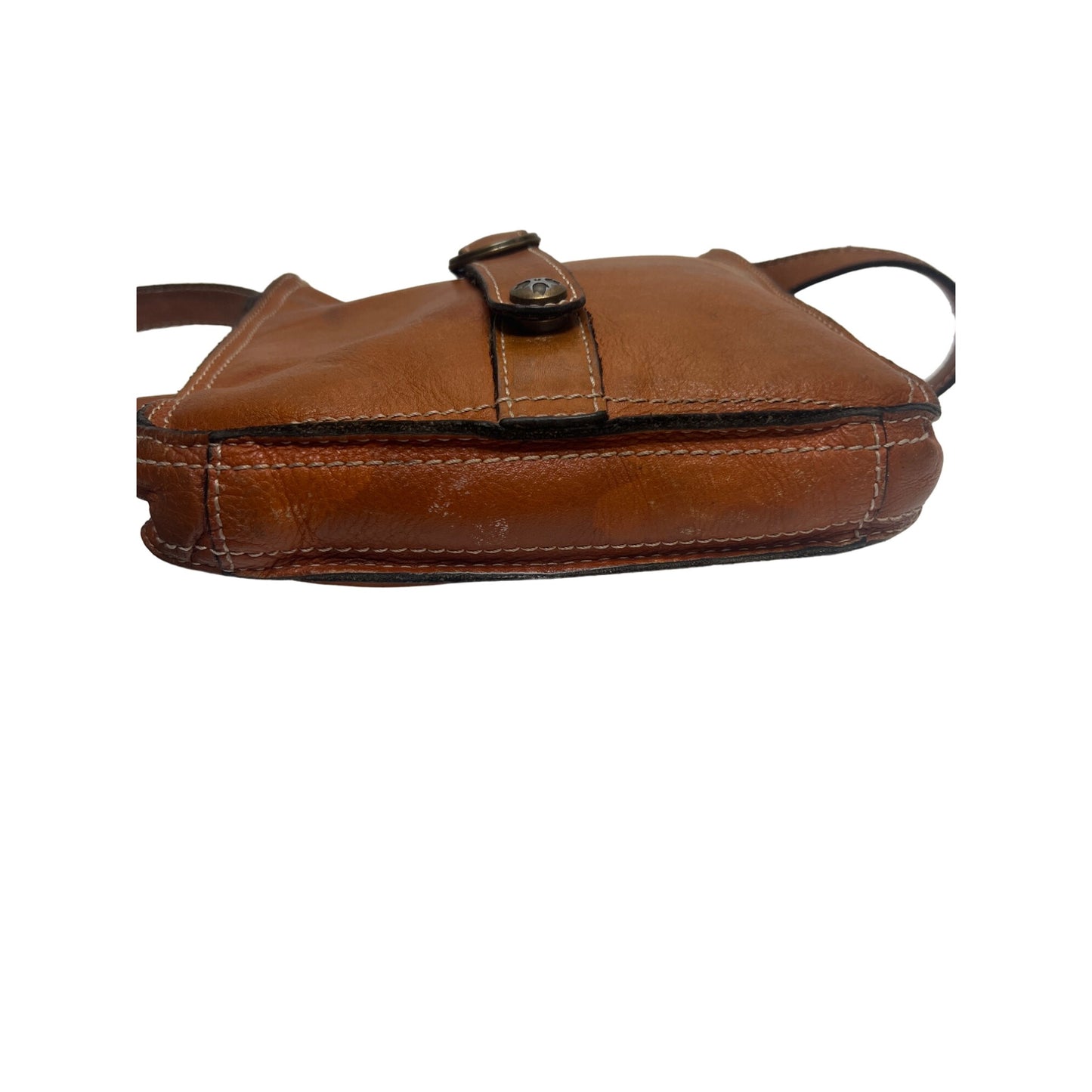 Patricia Nash Venezia Smooth Heritage Tan Crossbody Purse