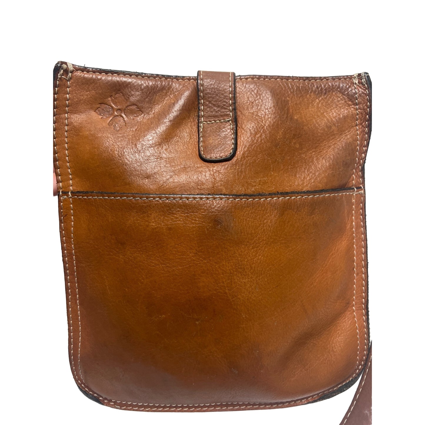 Patricia Nash Venezia Smooth Heritage Tan Crossbody Purse