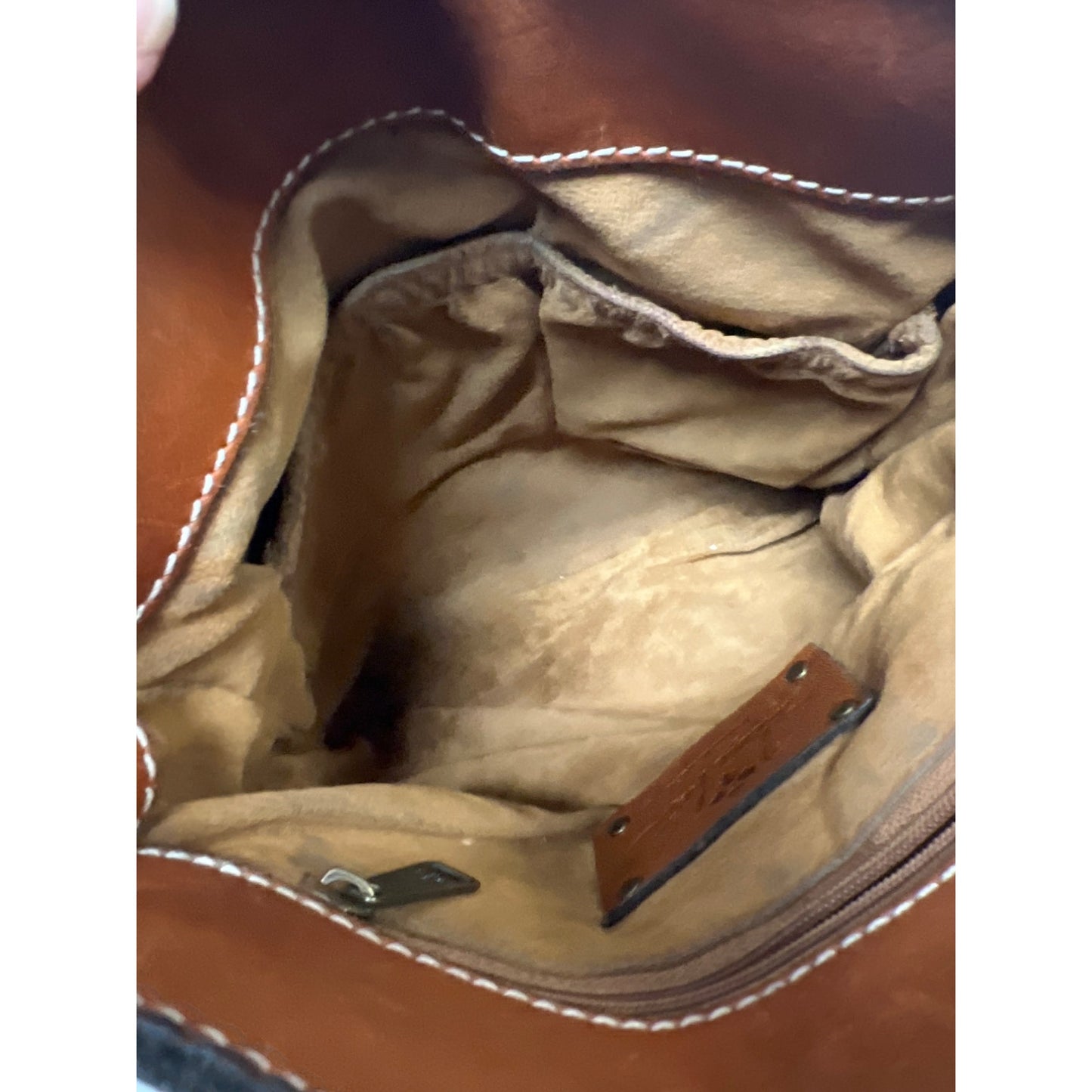 Patricia Nash Venezia Smooth Heritage Tan Crossbody Purse