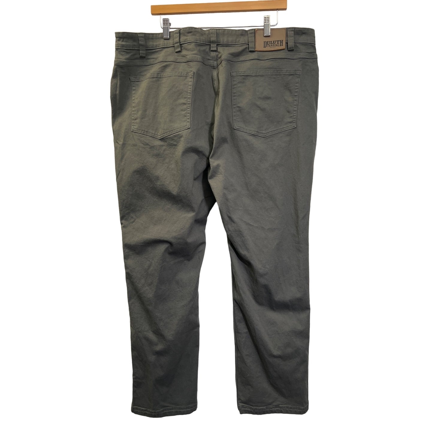 Duluth Gray Flex Fire Hose Chino Work Pants