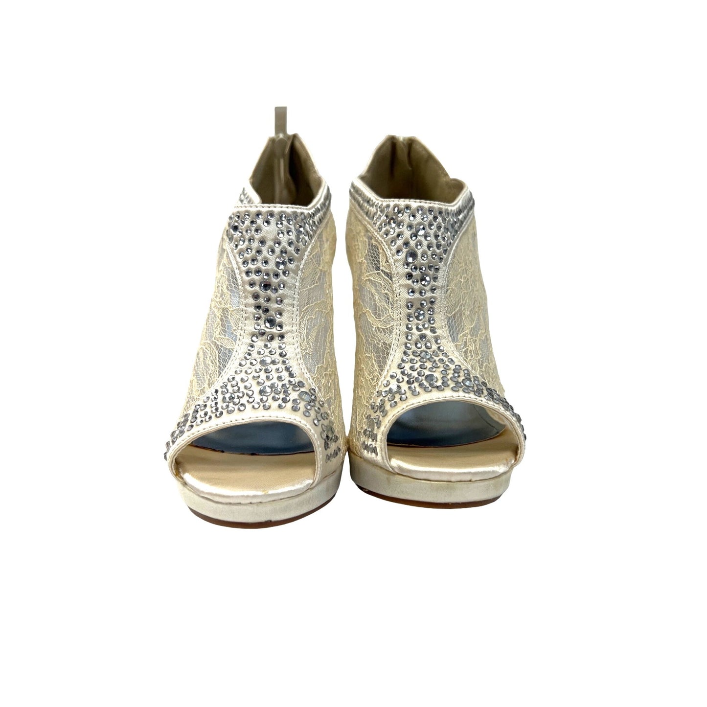 MIchaelangelo NWT Ivory Venetian Lace Bridal Stilettos