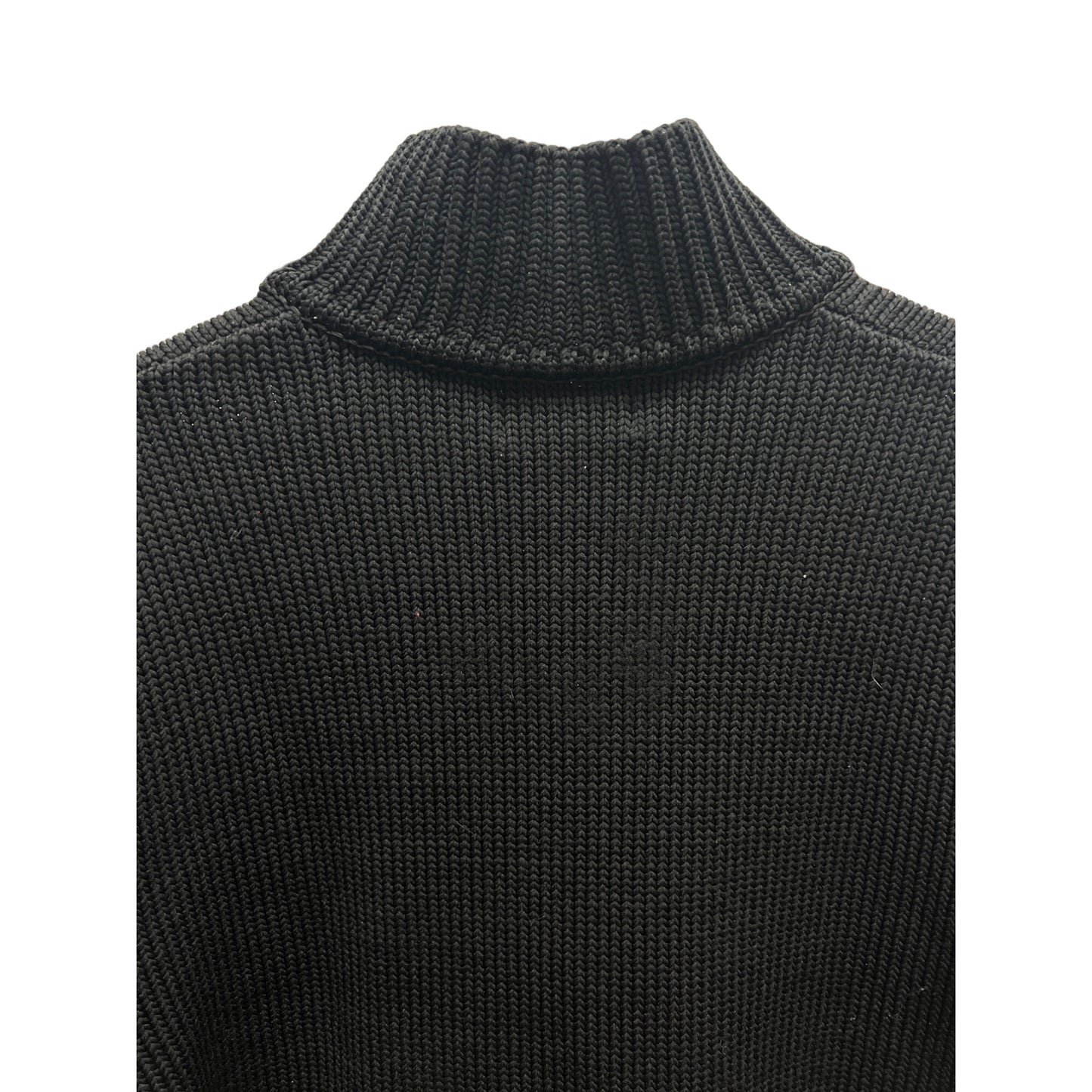 Express Black Heavy Knit Quarter Zip Sweater