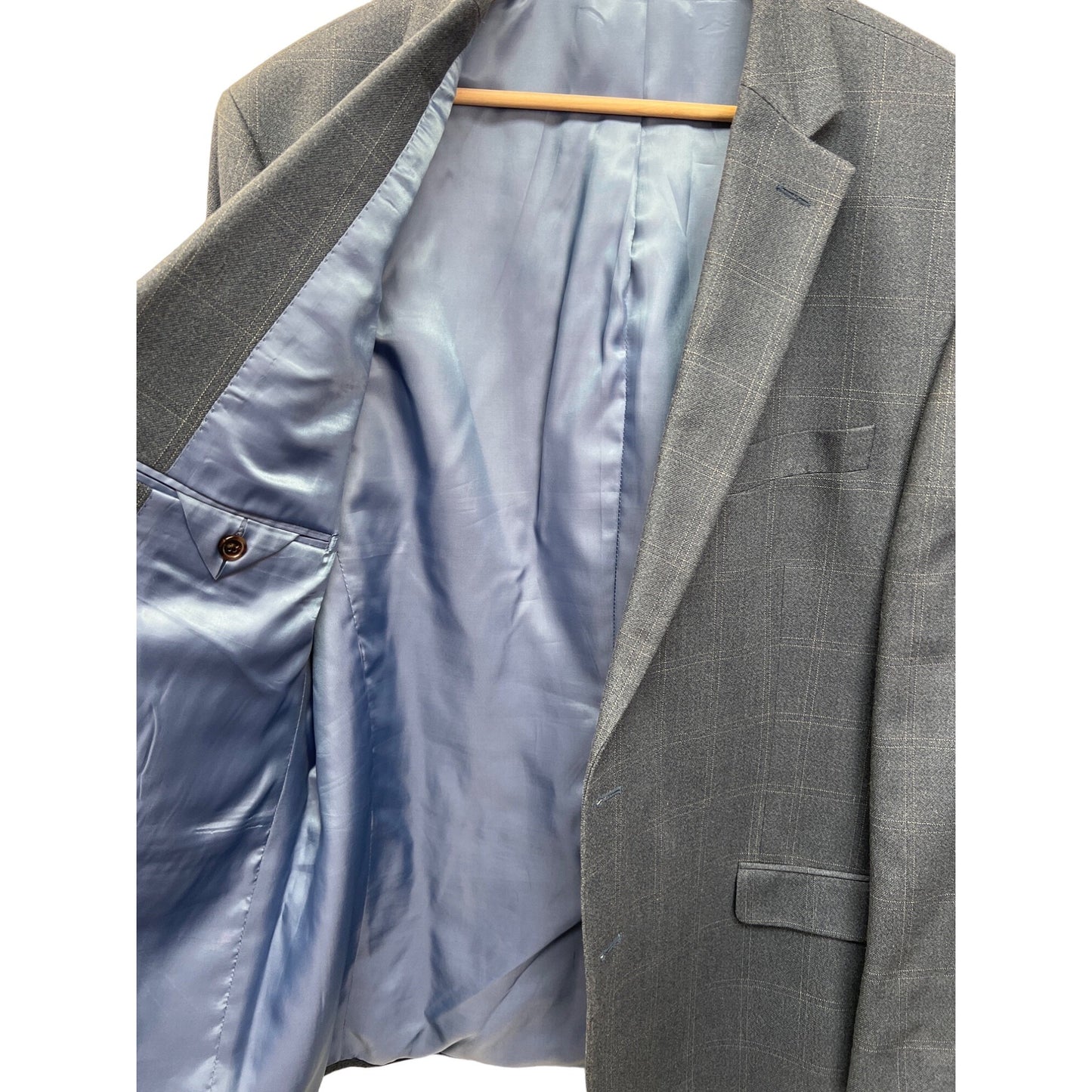 Lauren Ralph Lauren Silk Wool Blend Blue Blazer