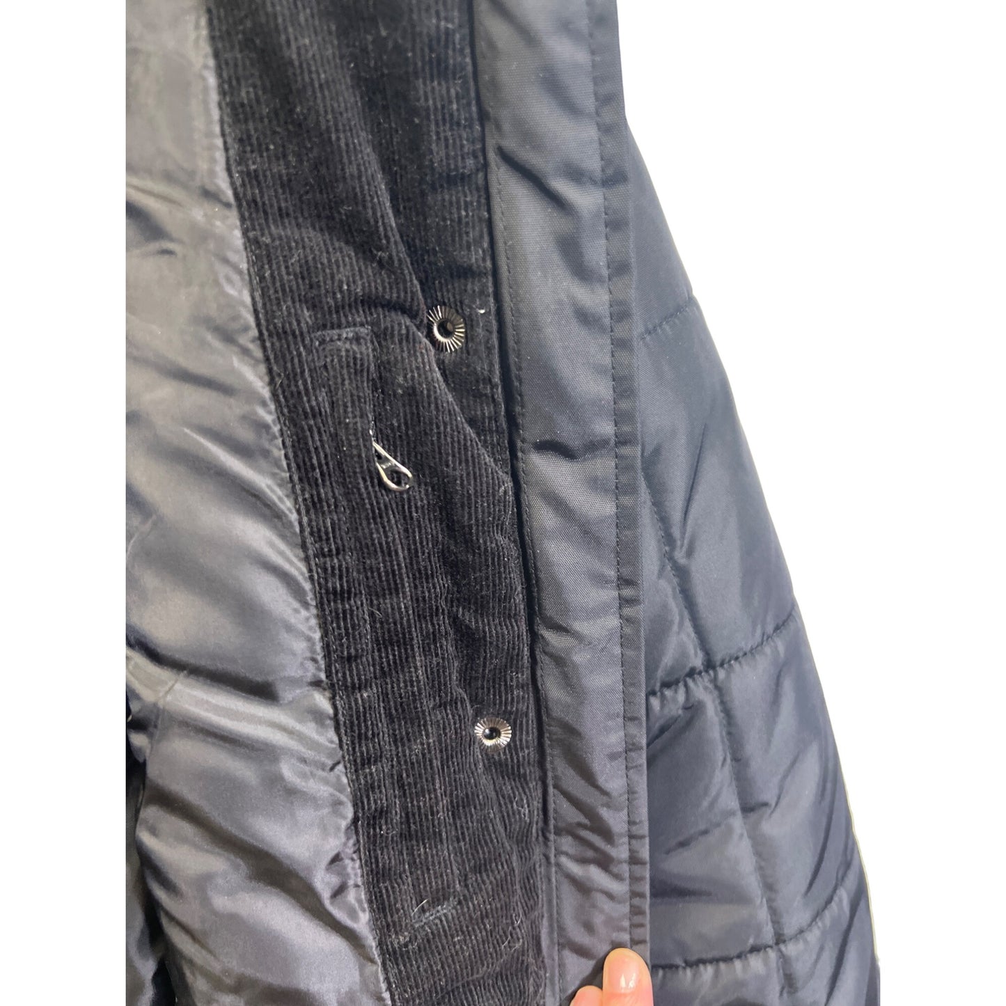 Eddie Bauer Buffalo Plaid and Black Ski Puffer Jacket