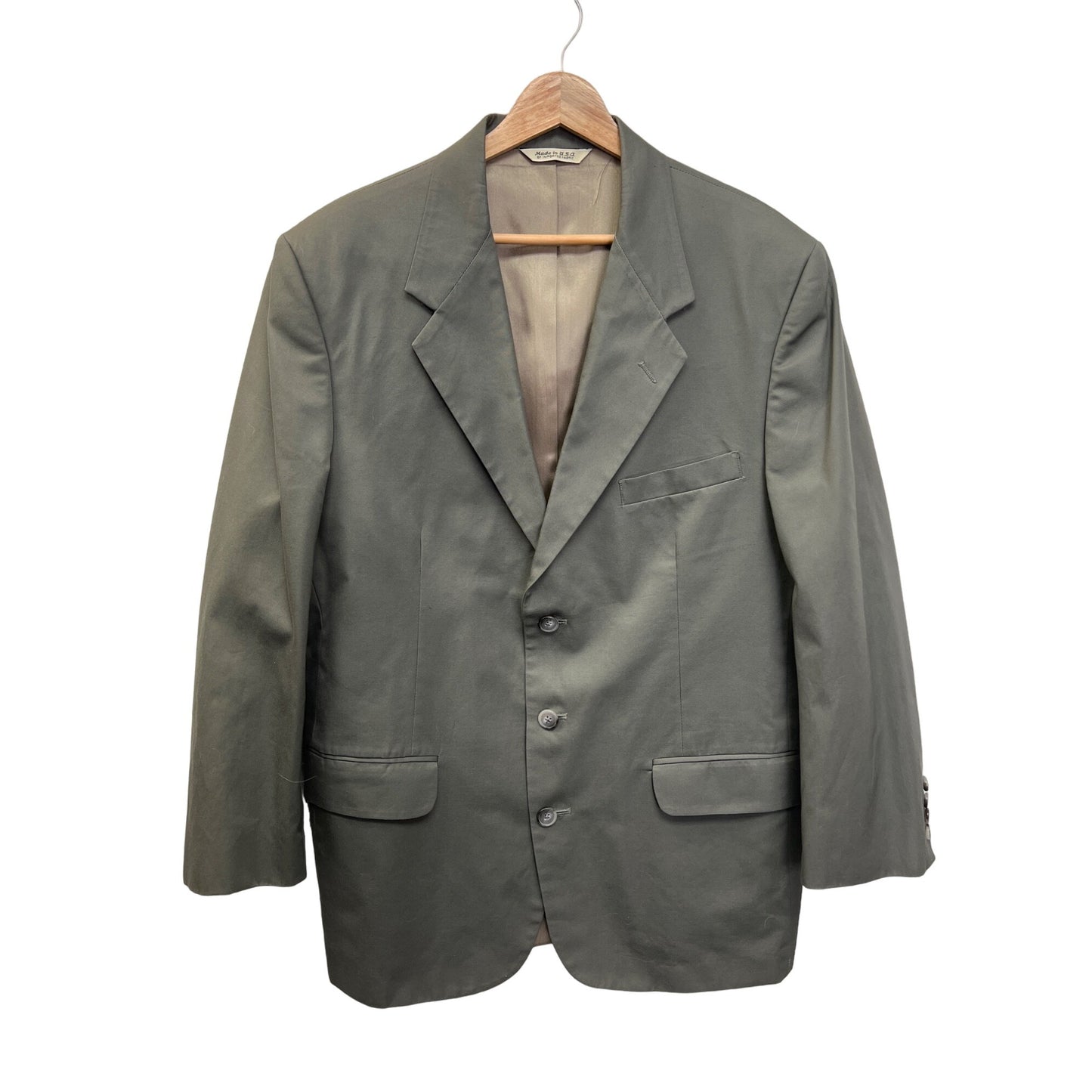 AKA Eddie Bauer Taupe Cotton Blazer