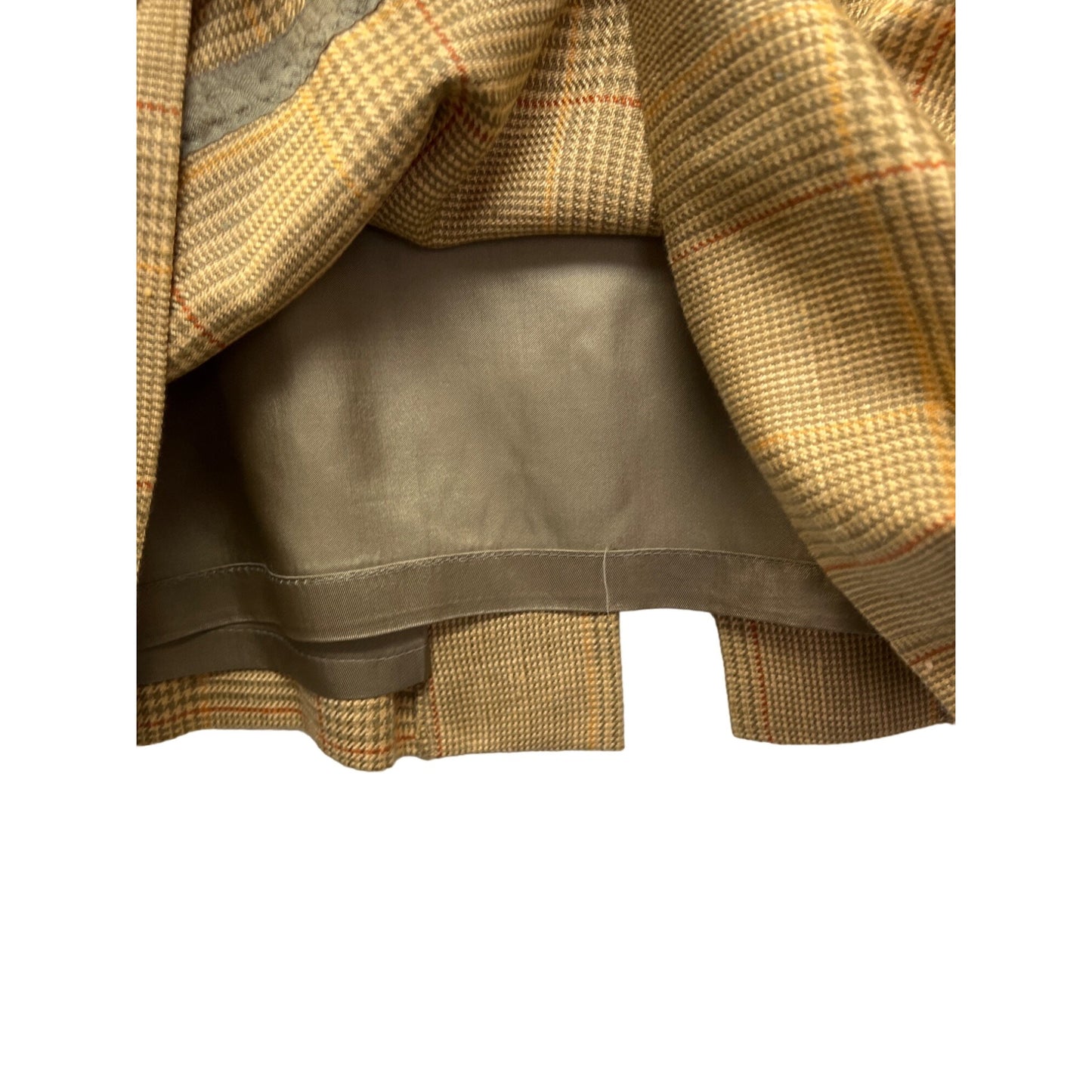 Cricketeer Collectionelle Vintage Yellow Glencheck Plaid Blazer & Skirt Set