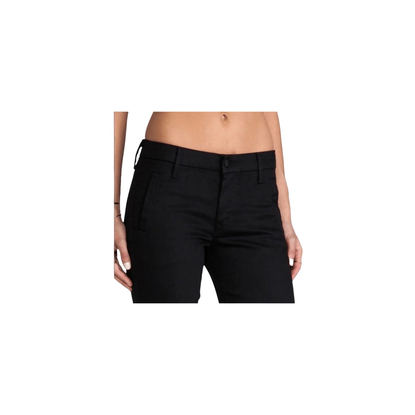 Freja Mother Welt Zip Muse Black Skinny Jeans with Ankle Zip