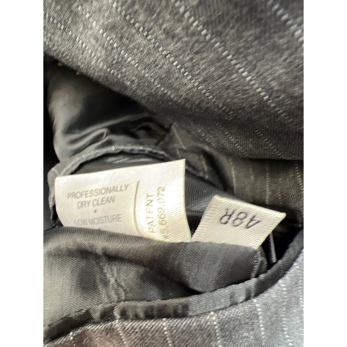 Gold Trumpeter Hart Schaffner Marx Gray Pinstripe Blazer Sports Coat