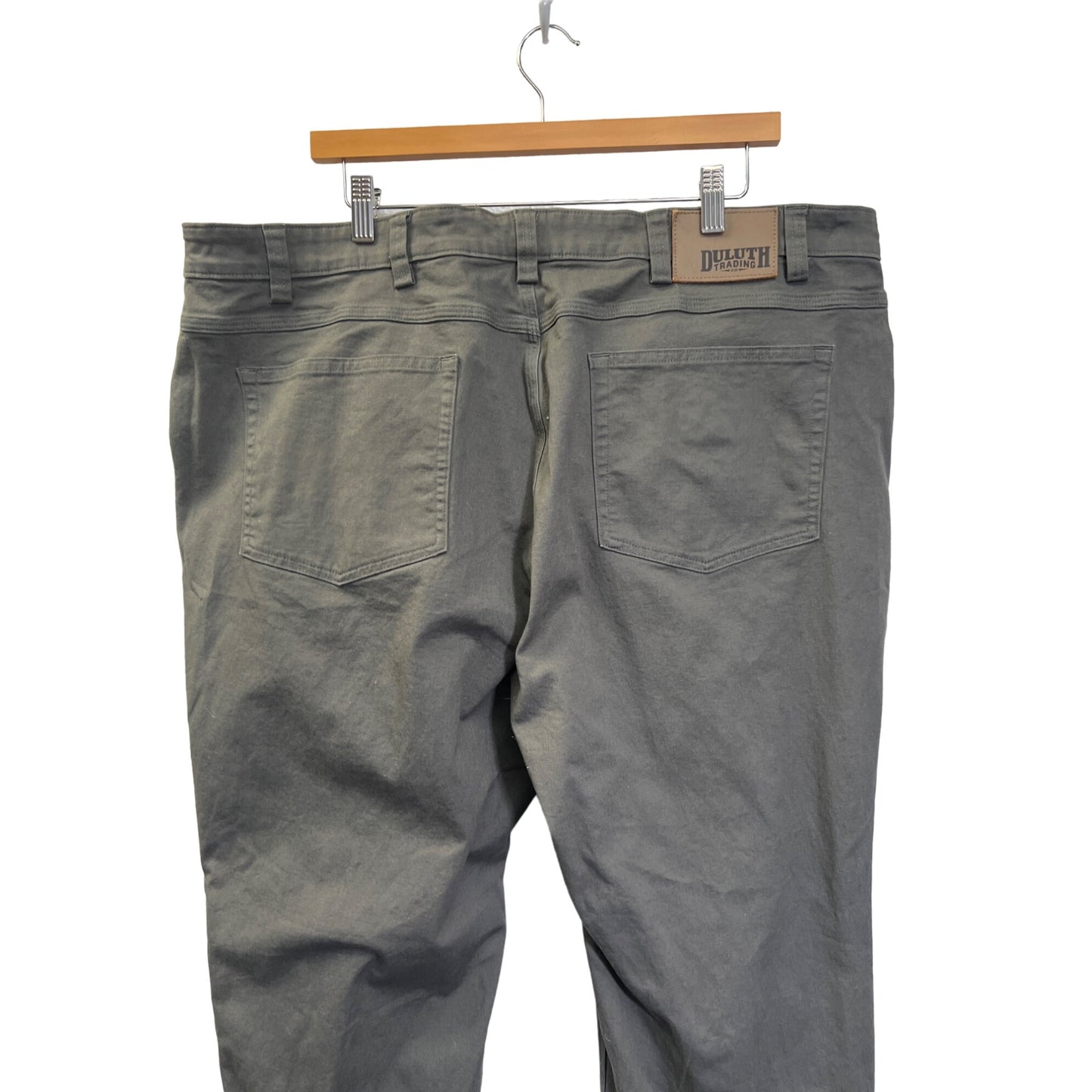 Duluth Gray Flex Fire Hose Chino Work Pants