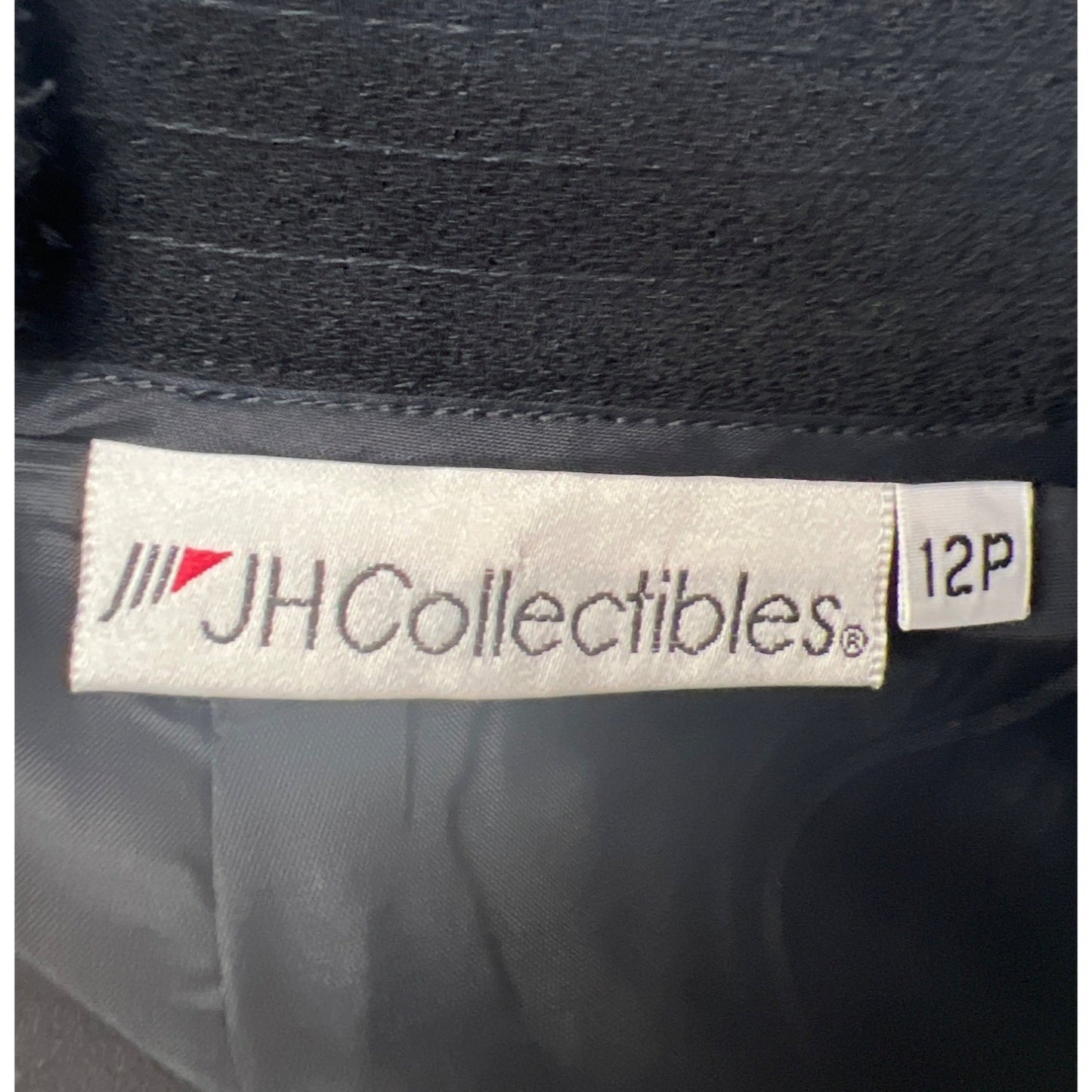 JH Collectibles Vintage Black Wool Pencil Midi Skirt