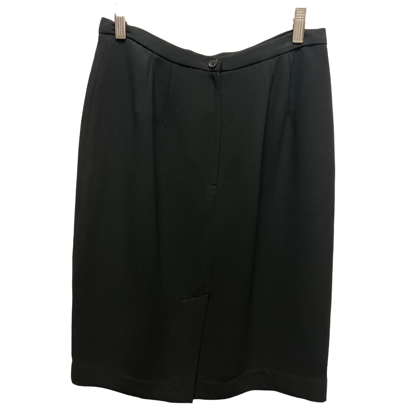 Larry Levine Black Long Blazer & Skirt Suit Set