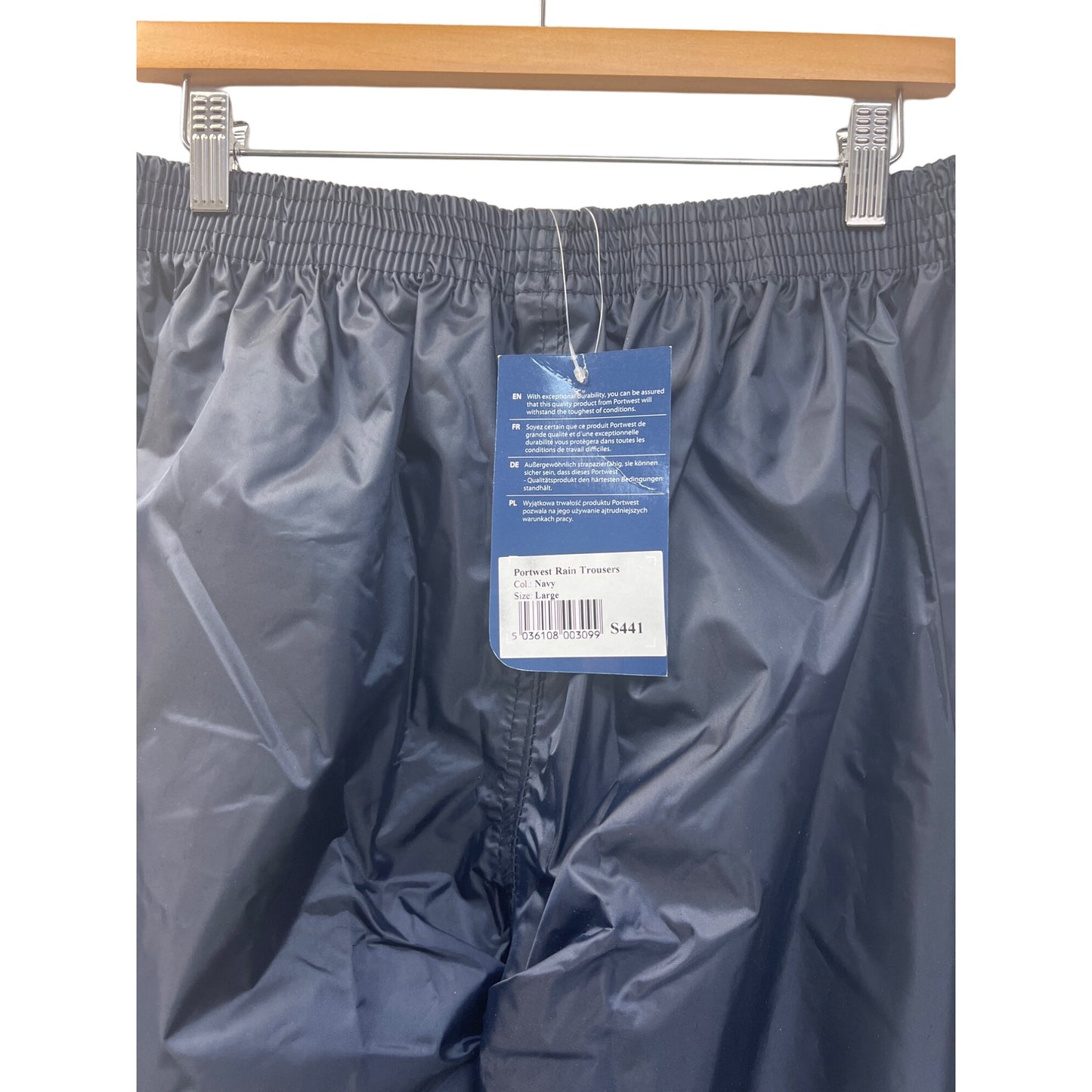 Portwest NWT Navy Blue Rain Jacket and Rain Pants