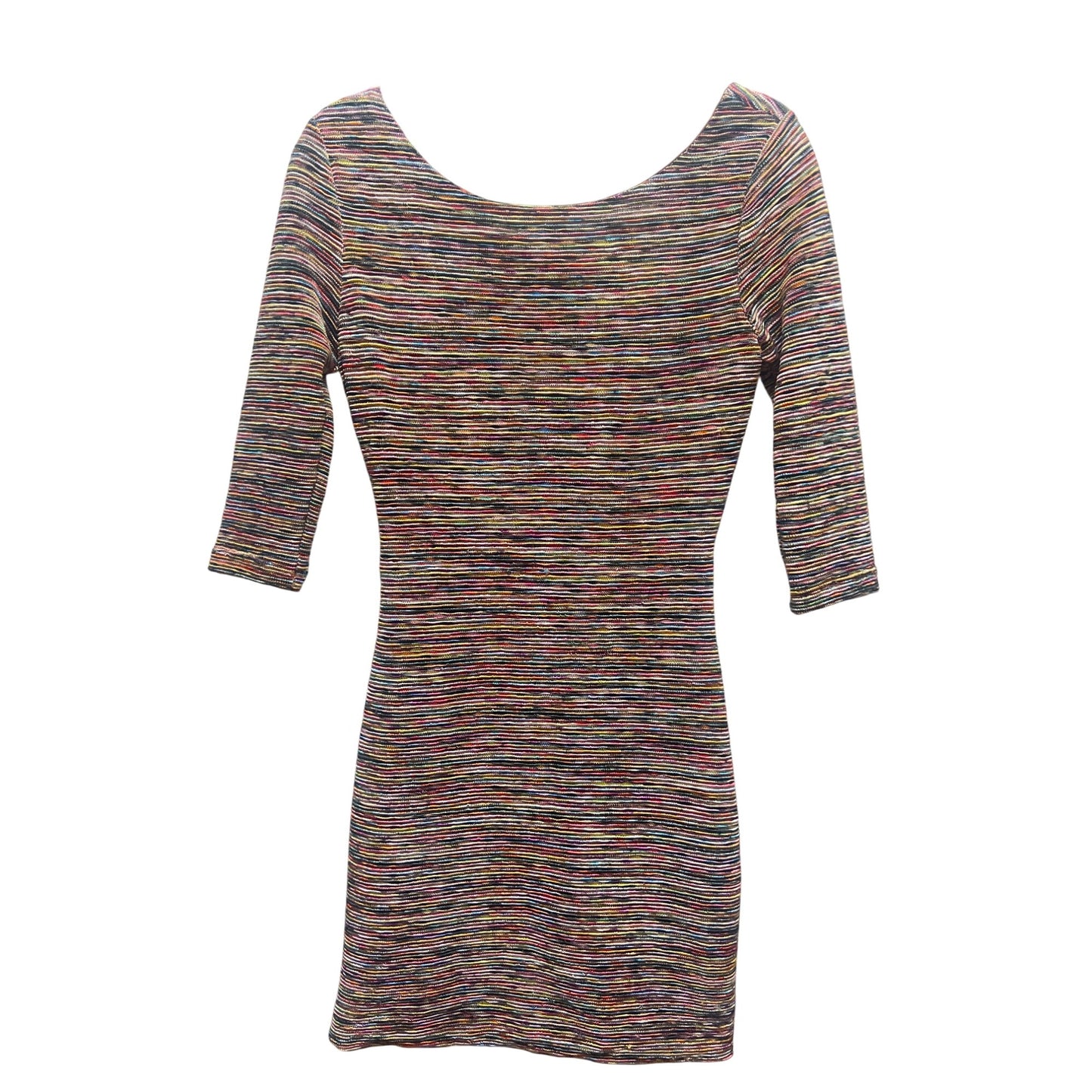 Lily Rose Multicolor Bodycon Open Back Mini Dress