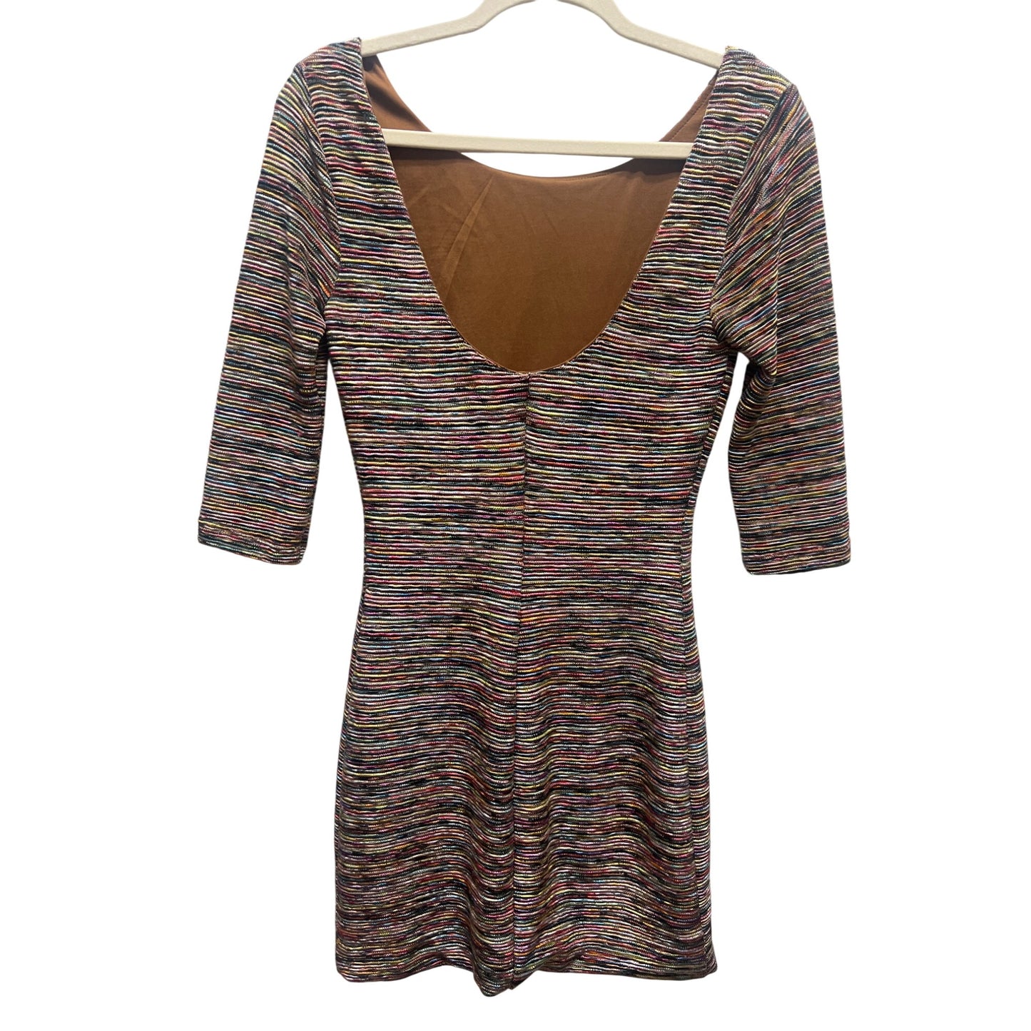 Lily Rose Multicolor Bodycon Open Back Mini Dress