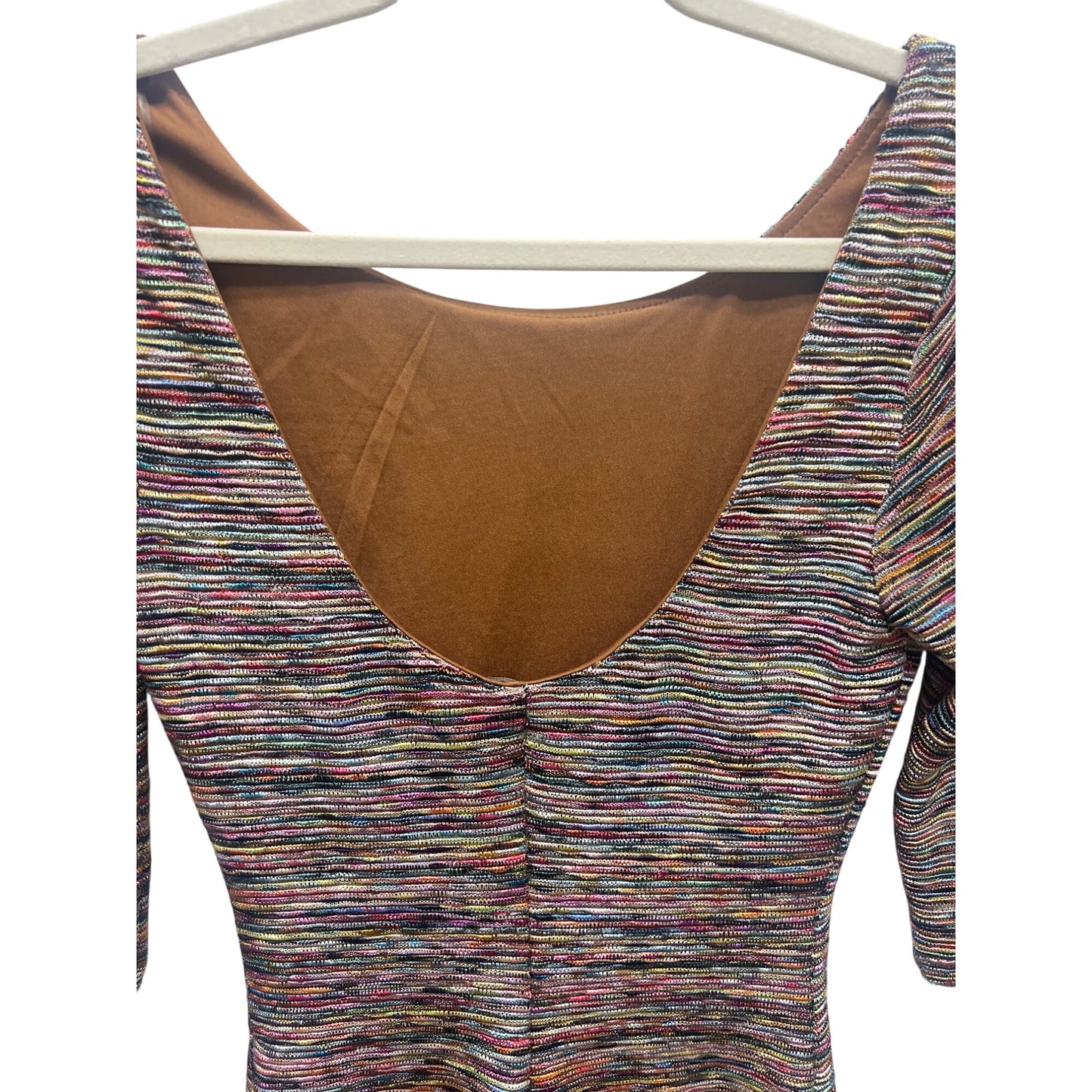 Lily Rose Multicolor Bodycon Open Back Mini Dress