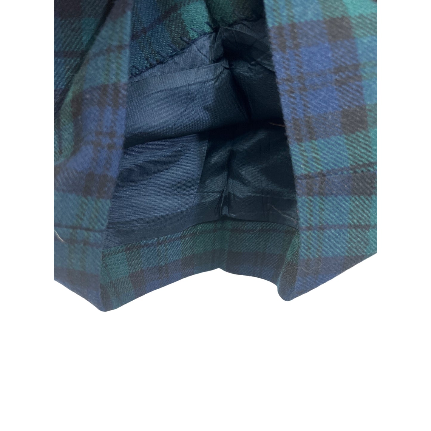 Pendleton Vintage Blue Green Tartan Plaid Wool Shorts