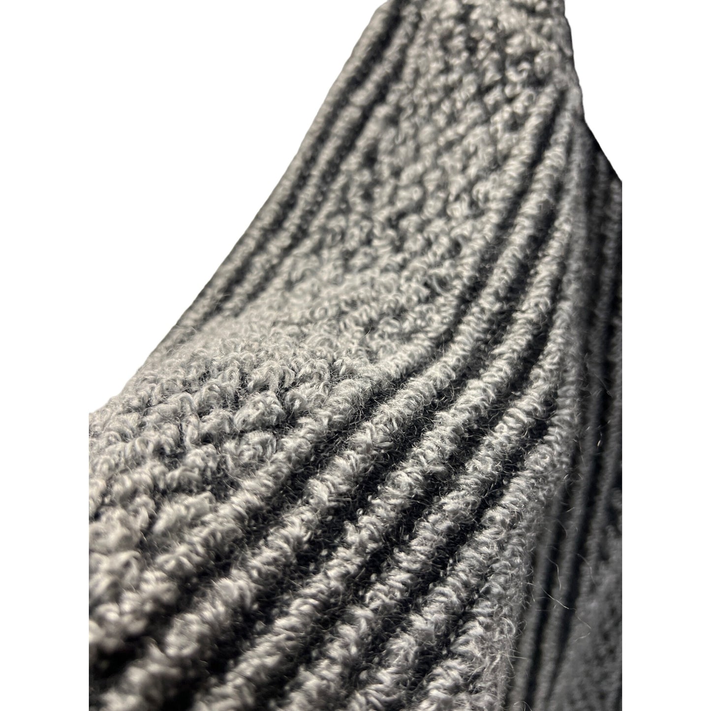 Midway Vintage 80's Quarter Zip Textured Sweater with Leather Trim