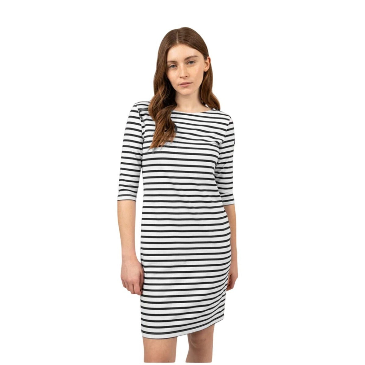 Saint James NWT Propriano Form Fiting Nautical Stripe Dress Anti-UV