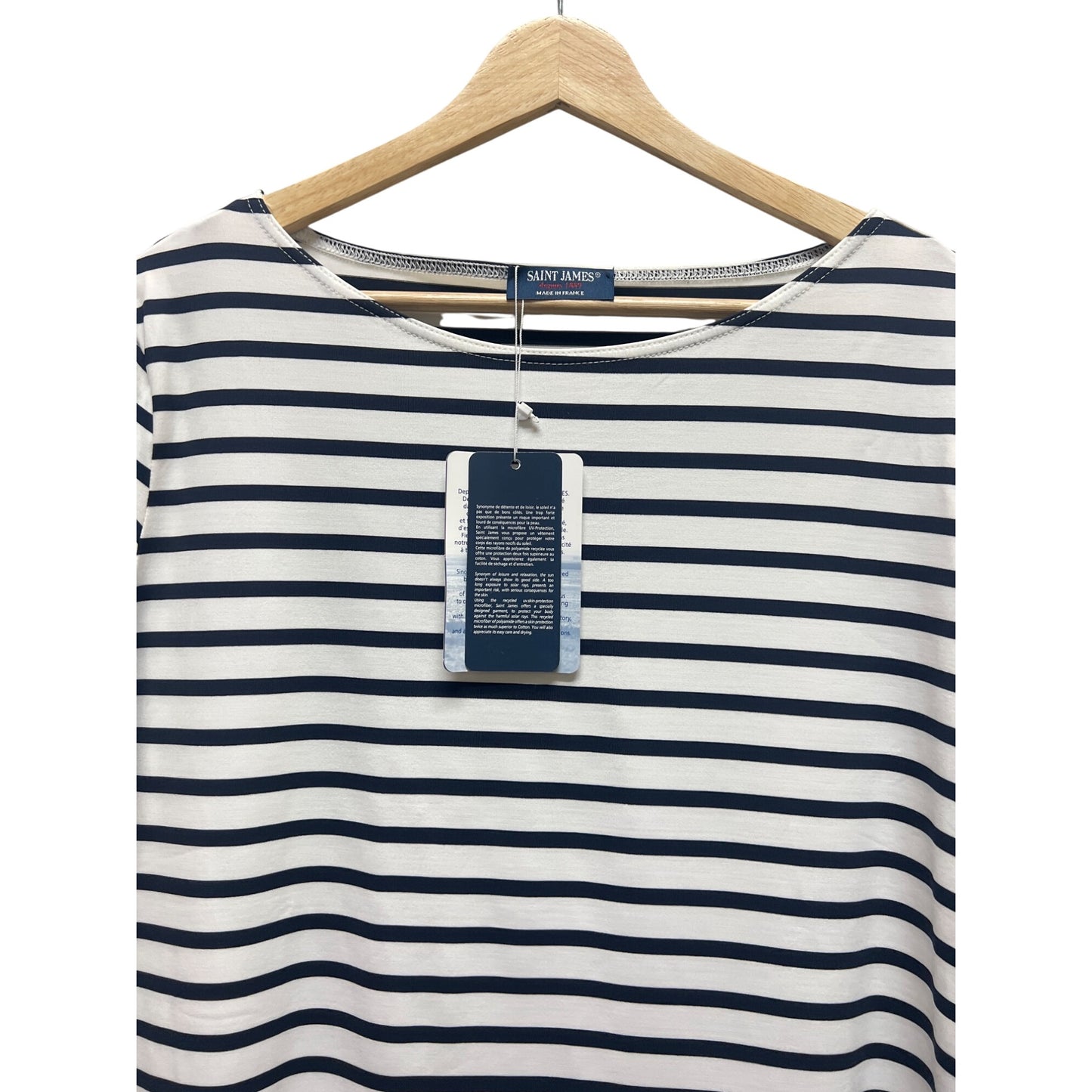 Saint James NWT Propriano Form Fiting Nautical Stripe Dress Anti-UV