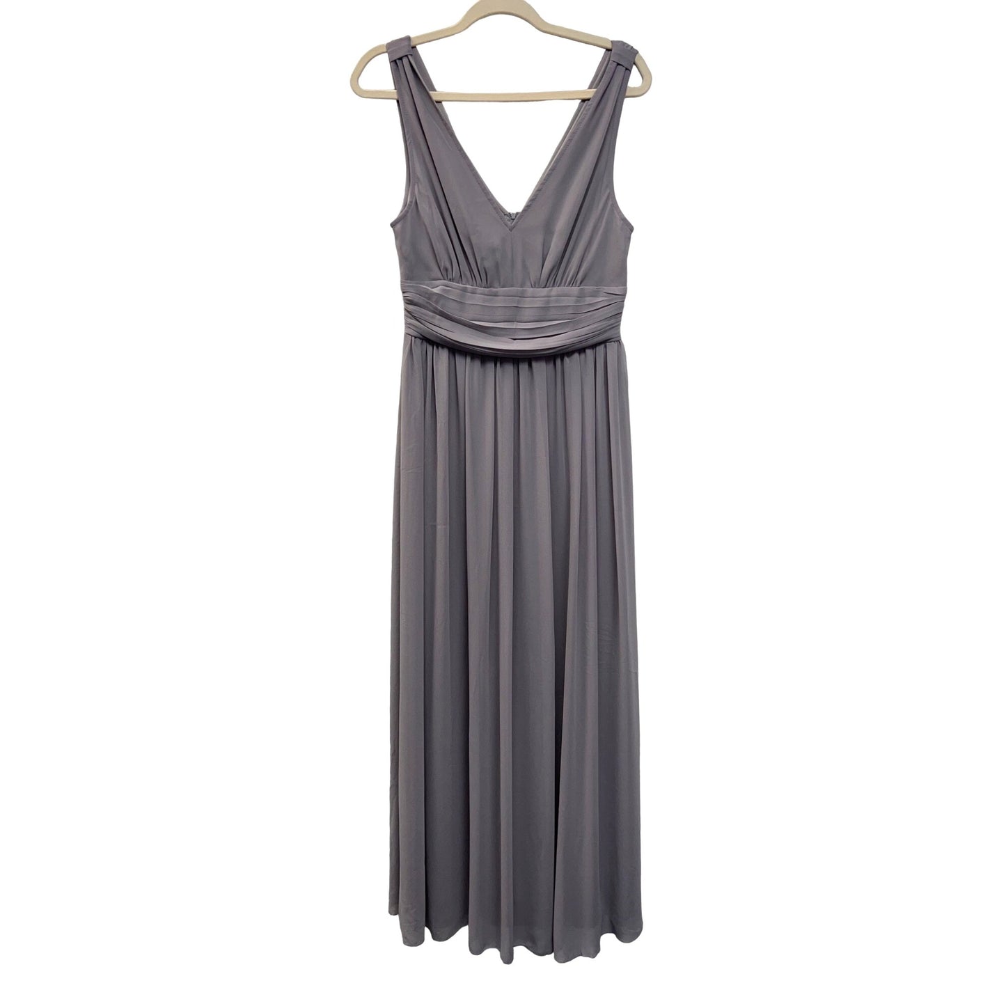 Ever Pretty Gray Chiffon Fit and Flare Special Occasion Gown NWT
