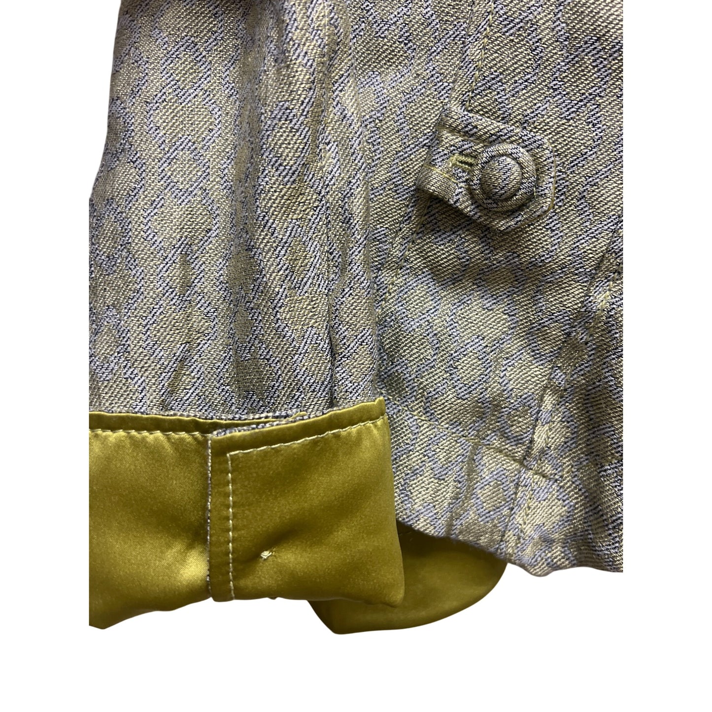 Armani Collezioni Vintage Y2K Green and gray Tweed Army Blazer