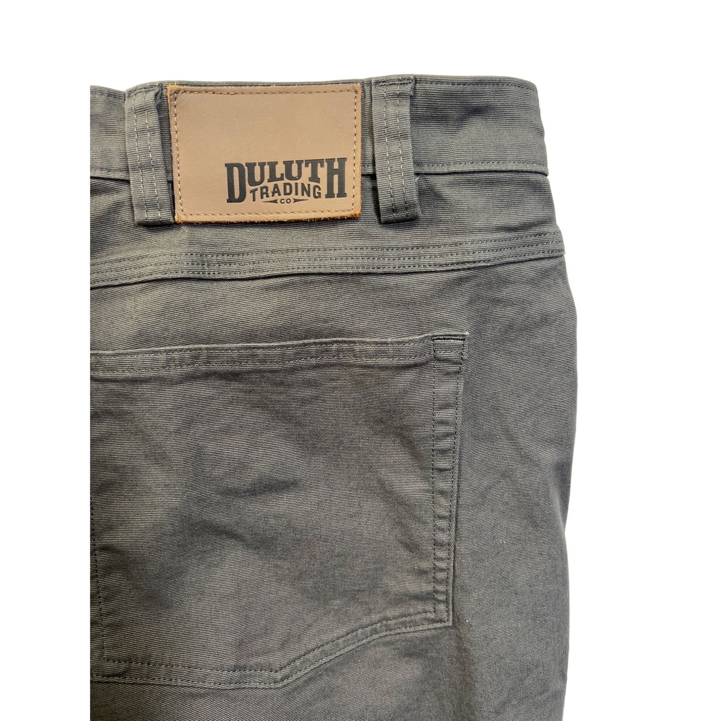 Duluth Gray Flex Fire Hose Chino Work Pants