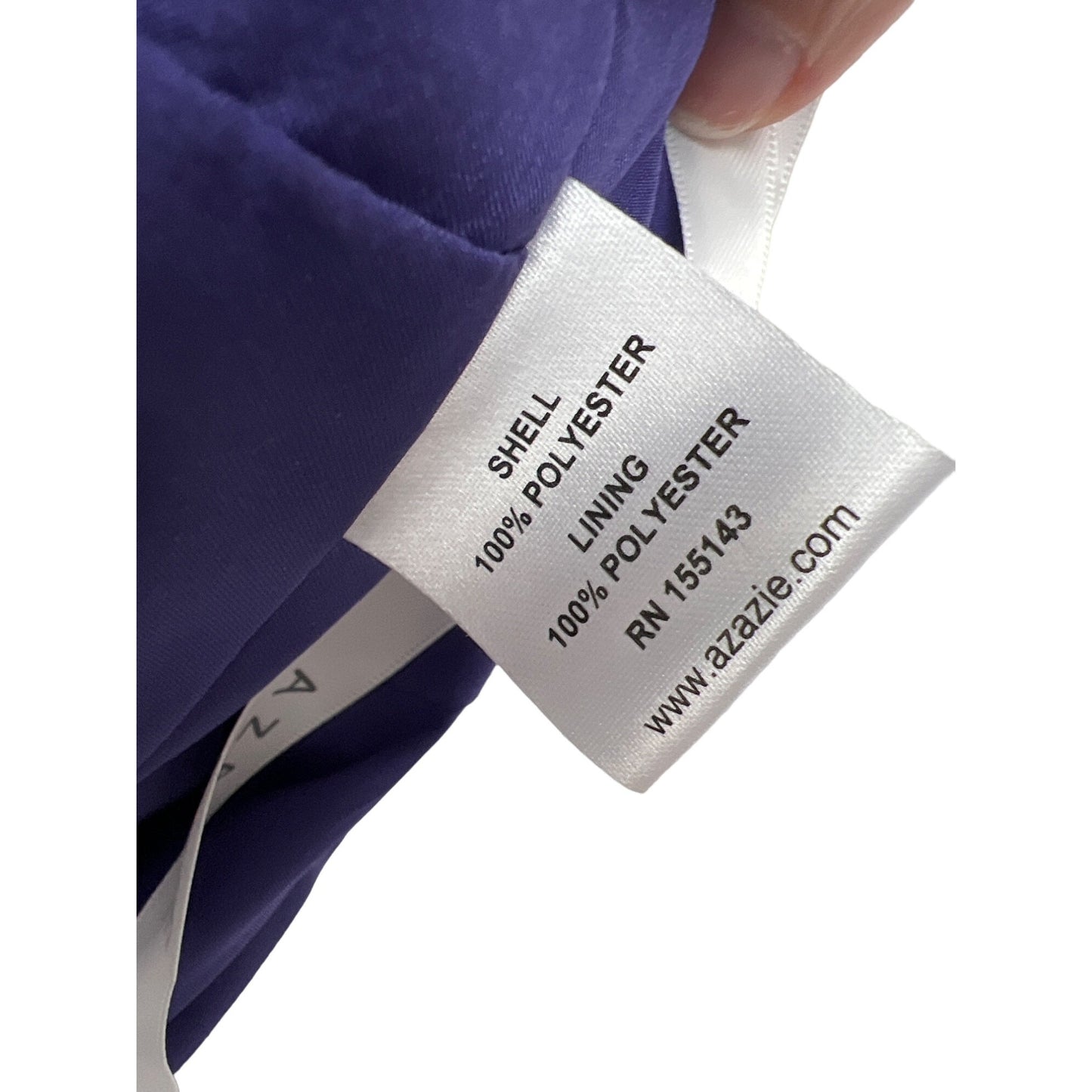 Azazie Lianne Purple Chiffon Special Occasion Dress