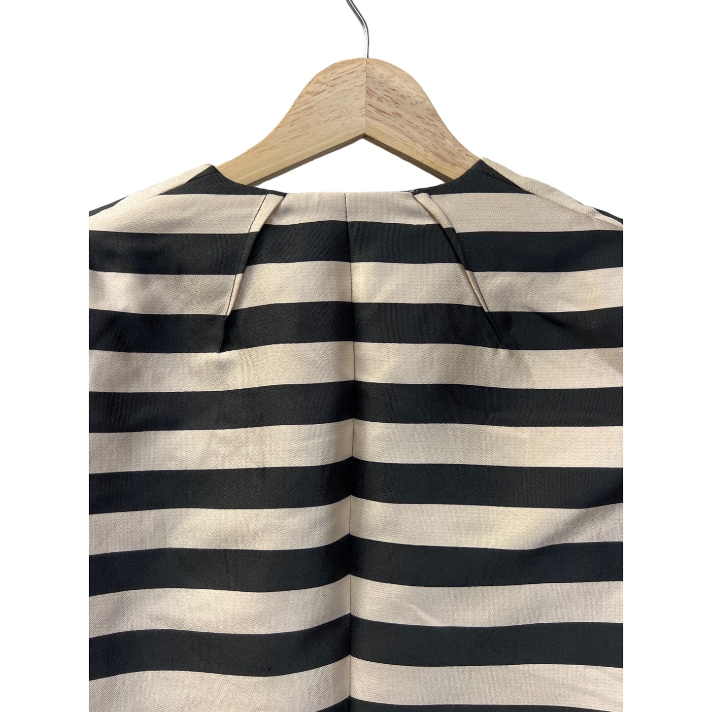 Dolce Vita Anthropologie Black and Ivory Striped Cropped Blazer