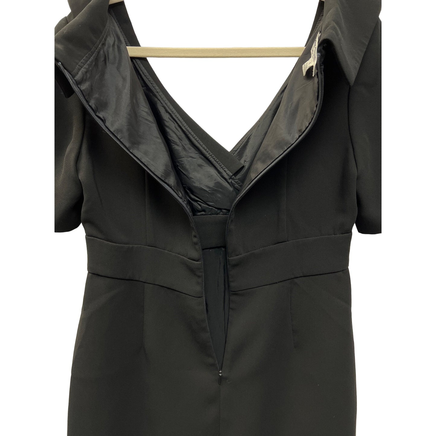 Chetta B Sherrie Bloom Peter Noviello Black Short Sleeve Occasion Dress