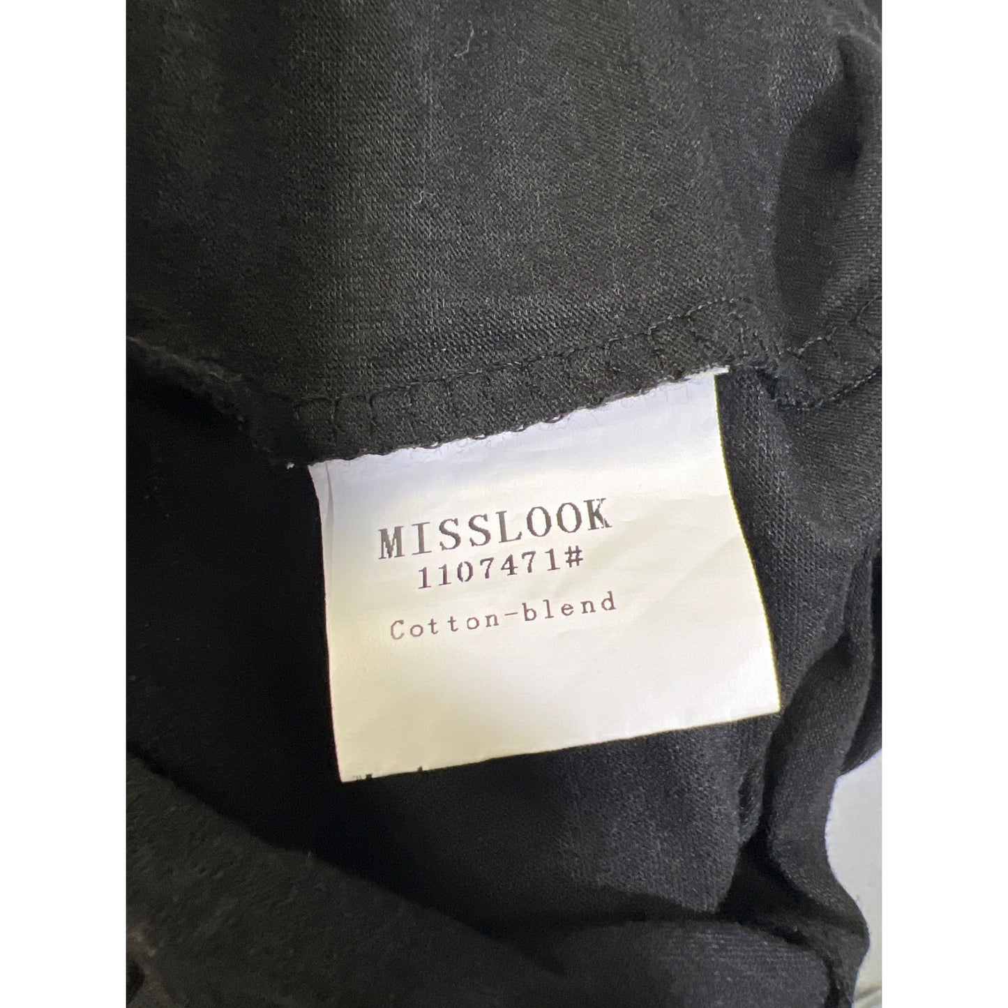 Misslook Long Black Soft Jersey Knit Asymmetrical Hem Maxi Dress