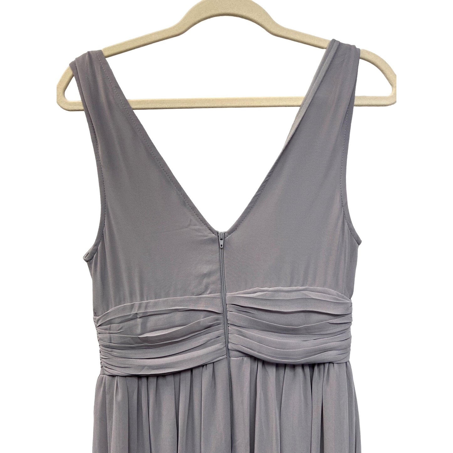 Ever Pretty Gray Chiffon Fit and Flare Special Occasion Gown NWT