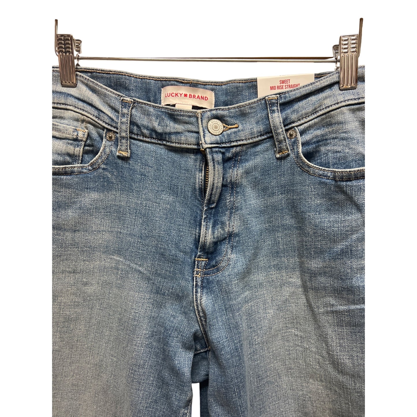 Lucky Brand NWT Sweet Mid Rise Straight Advance Straight Medium Wash Jeans