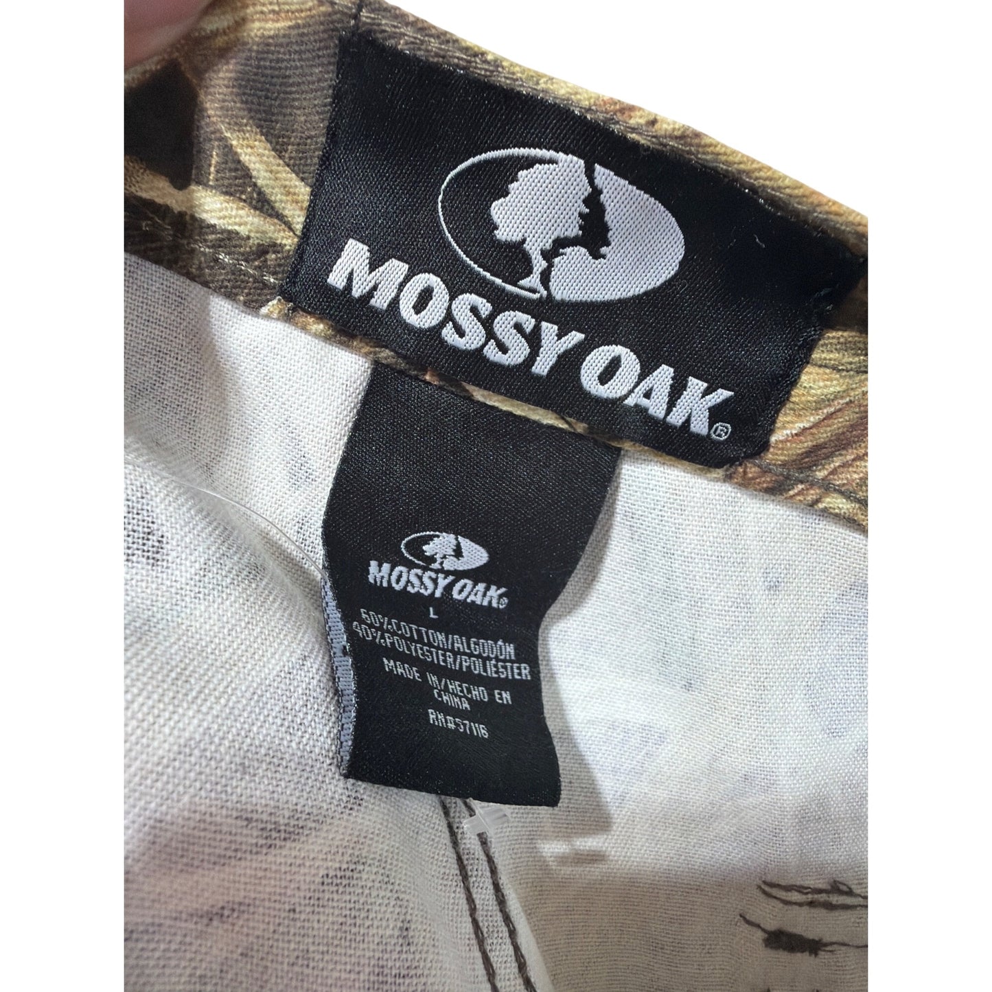 Mossy Oak Vintage NWT Womens Cargo Pants Mossy Oak Blades Camo Size Large