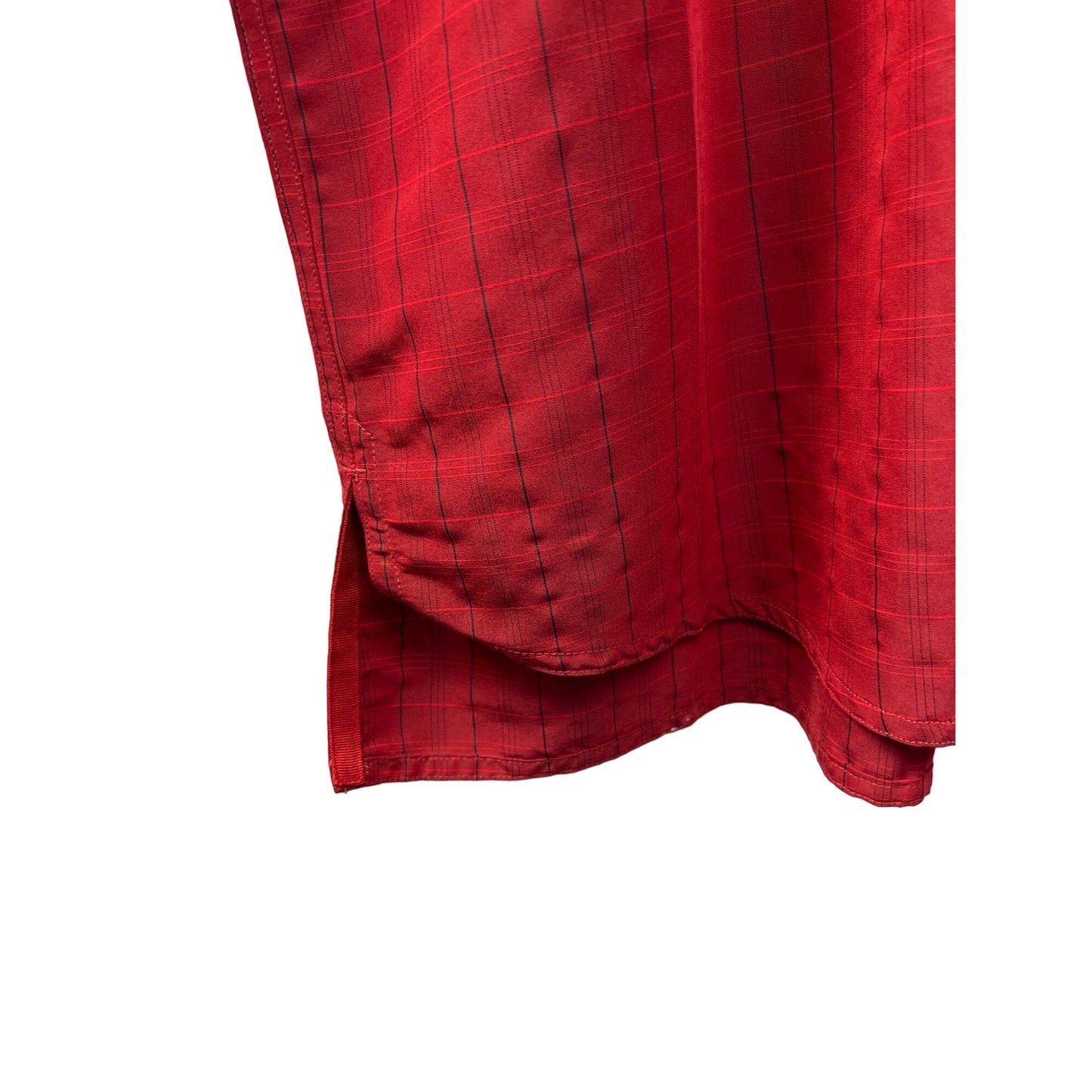 The North Face Red Plaid Long Sleeve Button Down Outdoor Shirt