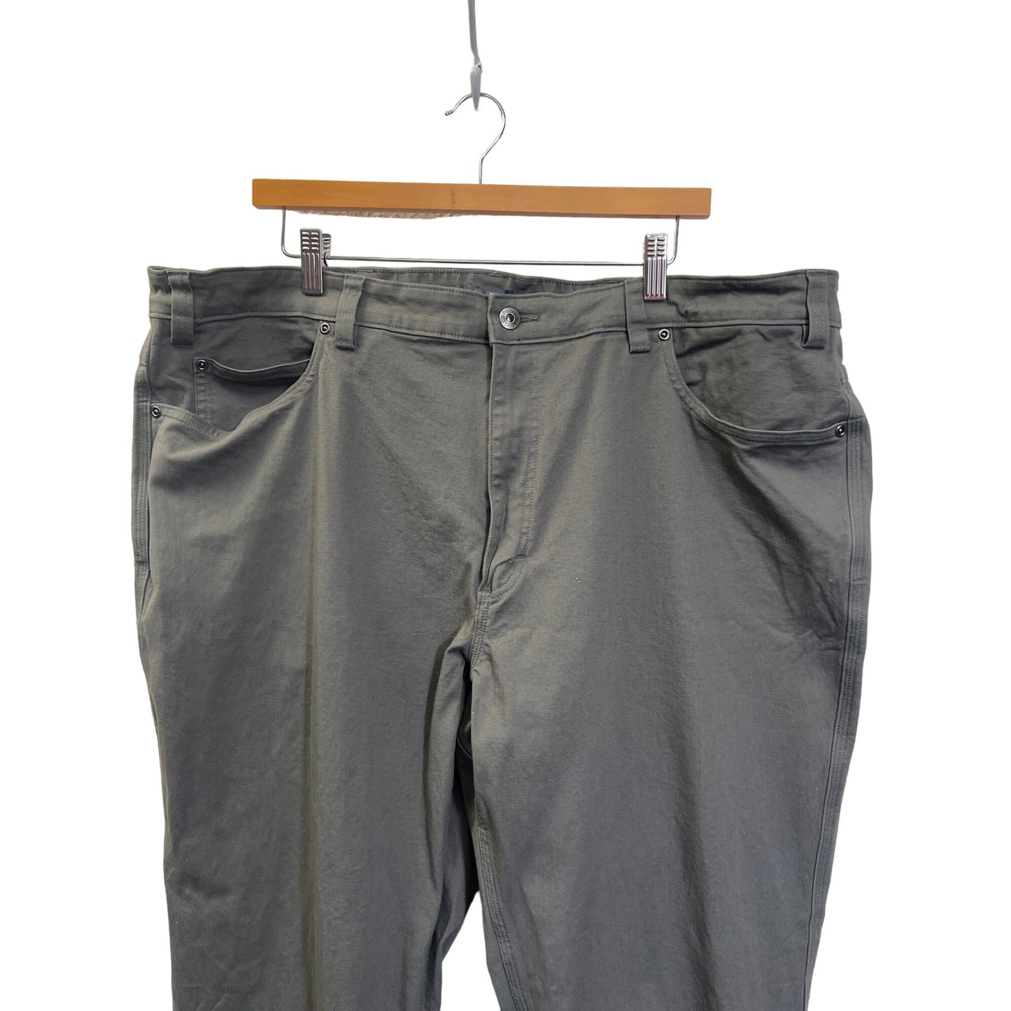 Duluth Gray Flex Fire Hose Chino Work Pants