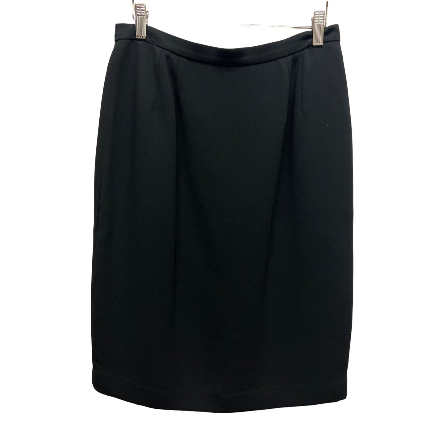 Larry Levine Black Long Blazer & Skirt Suit Set