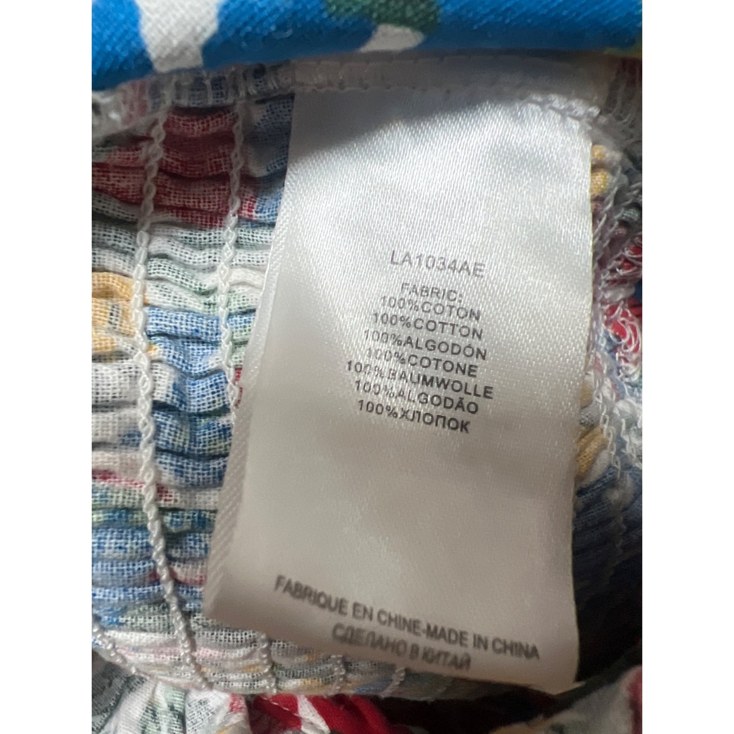 Molly Bracken Bright Color Floral Crop Bandeau Top