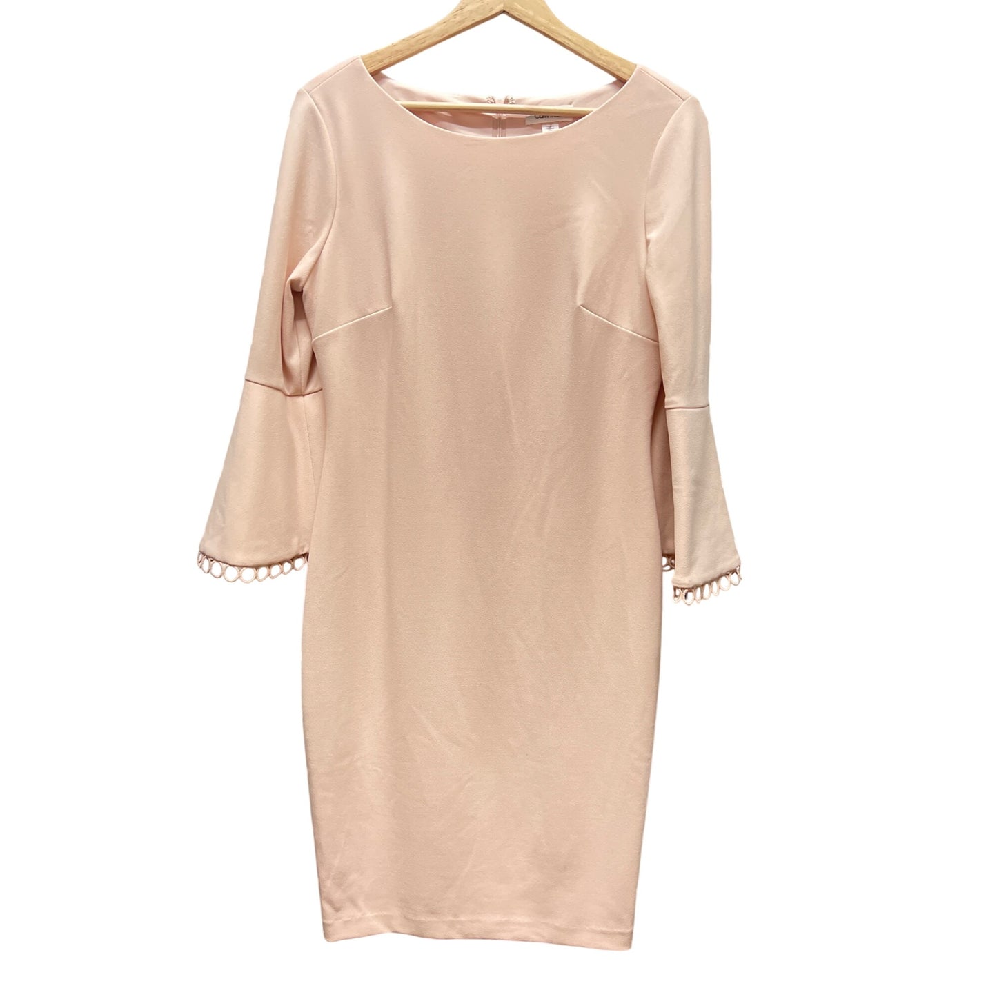 Calvin Klein Pink Eyelet Lace Sheath Pencil Dress