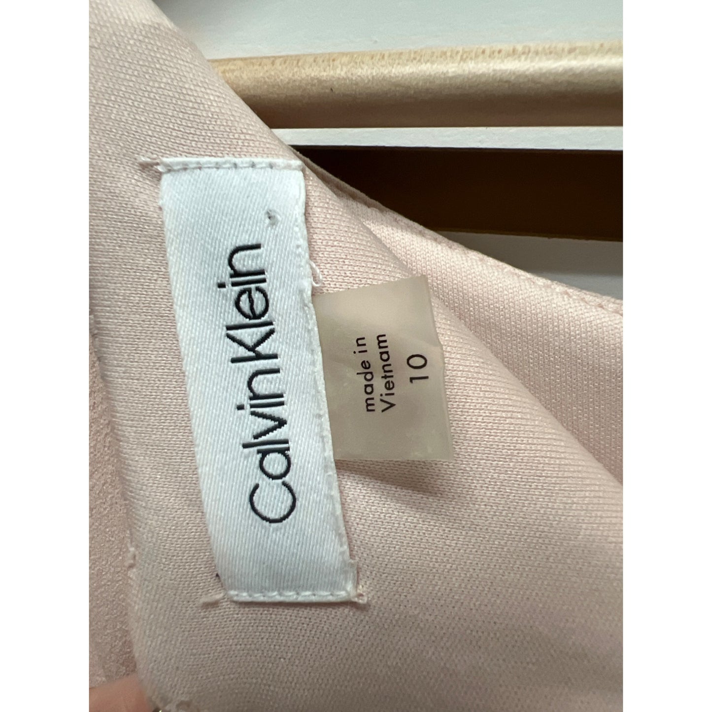Calvin Klein Pink Eyelet Lace Sheath Pencil Dress