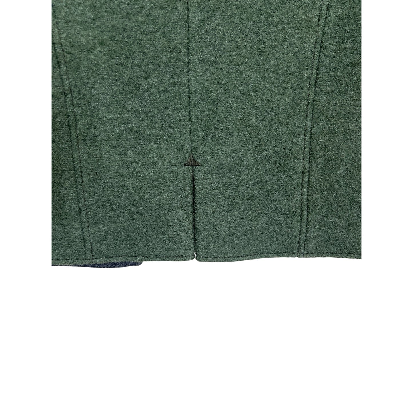Geiger Tyrol Green Boiled Wool Jacket With Red Lining & Grey Trim Made In Austria Size 42