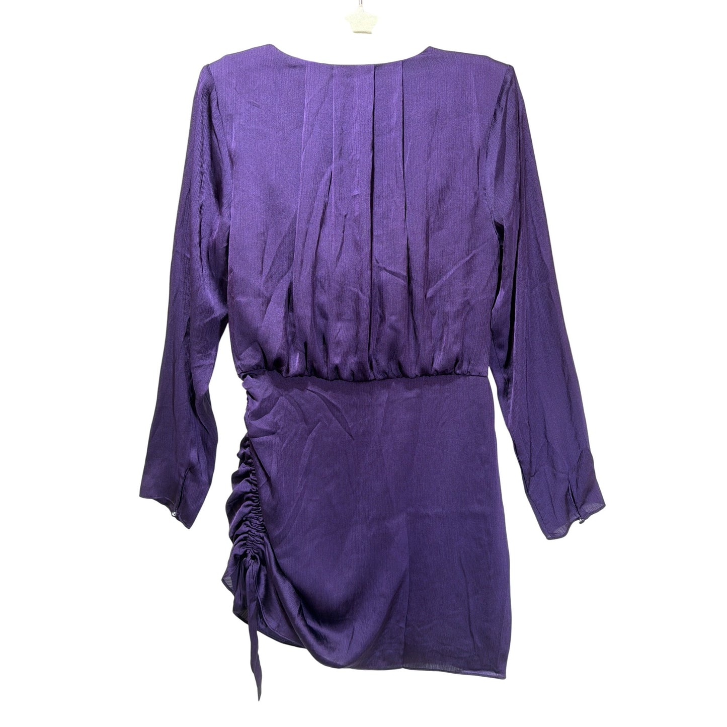 BCBGeneration NWT Blackberry Purple Cowl Neck Ruched Mini Dress Size M