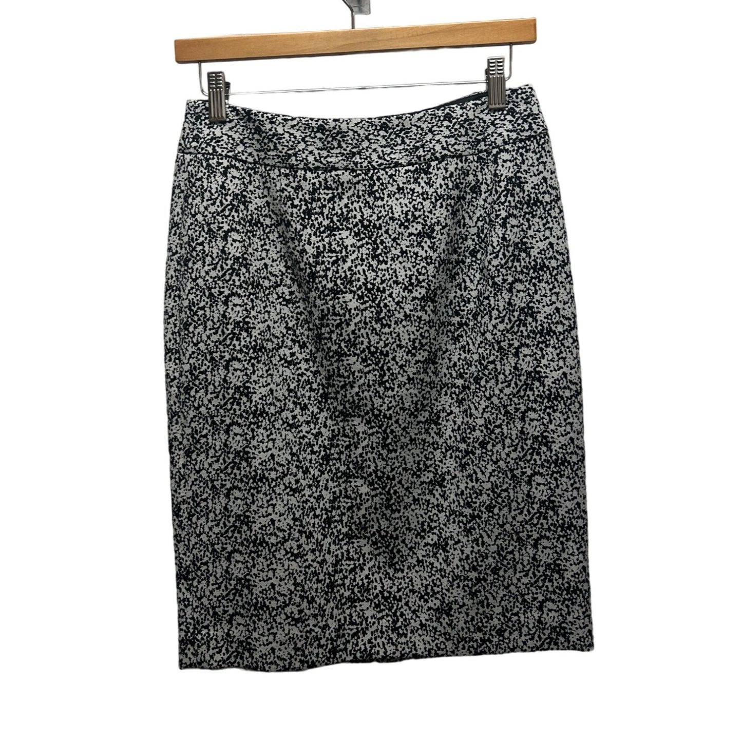 Banana Republic NWT Black & White Marble Cotton Pencil Skirt