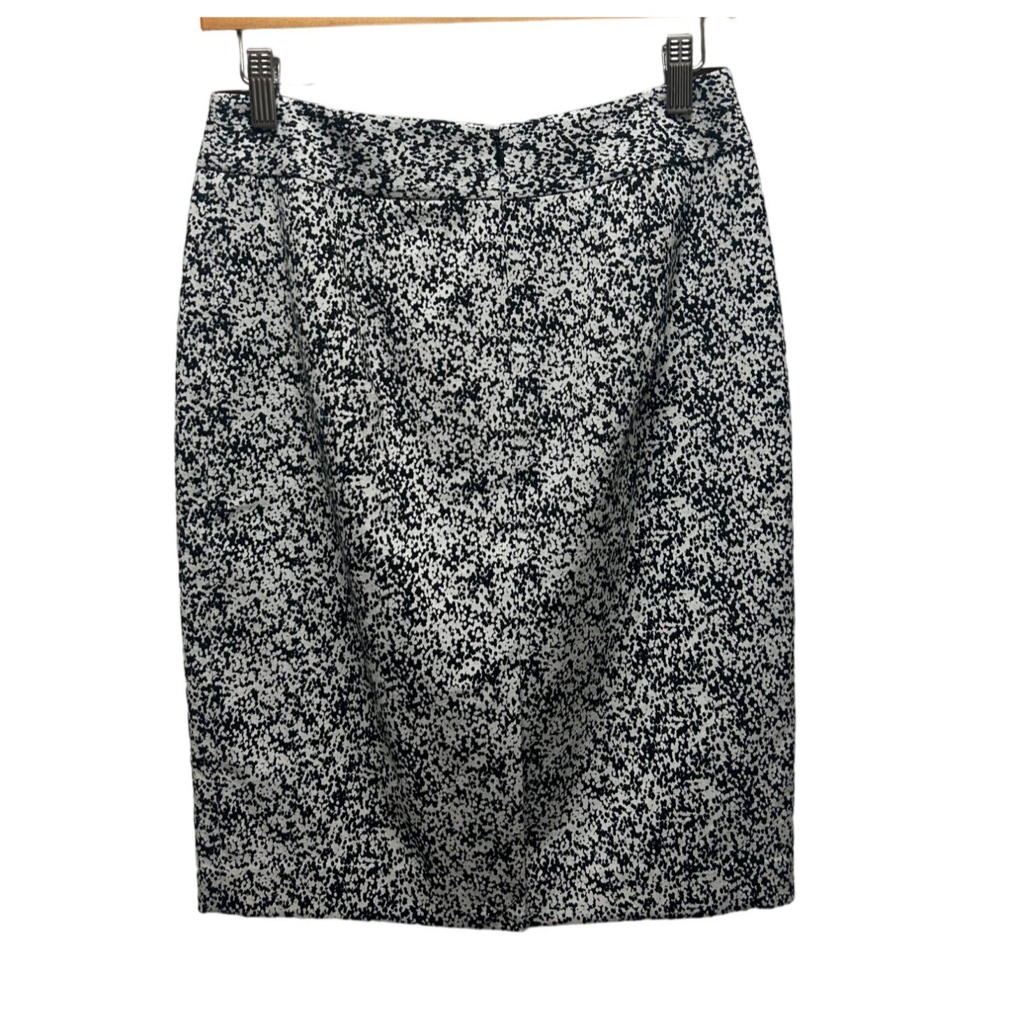 Banana Republic NWT Black & White Marble Cotton Pencil Skirt