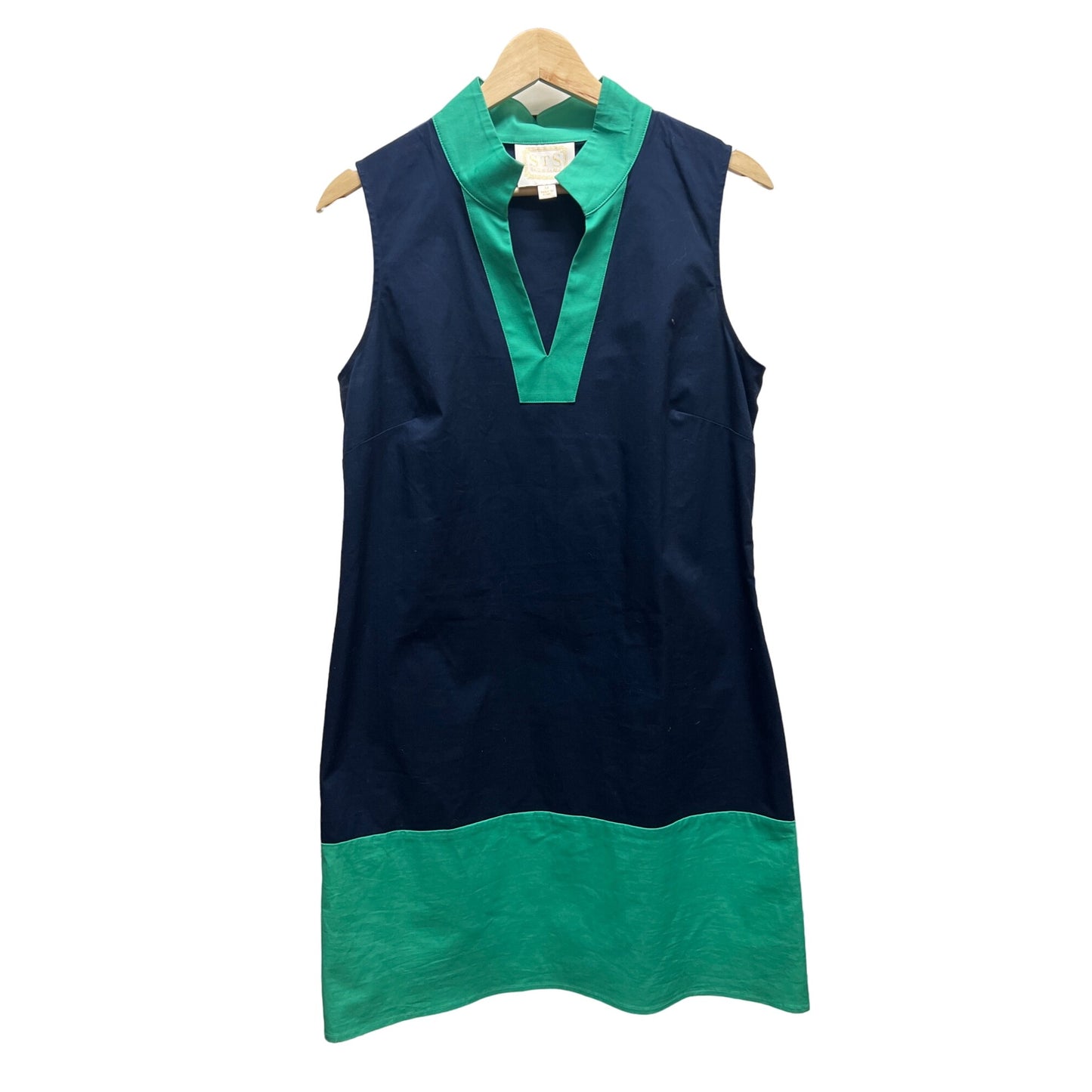 STS Sail to Stable Blue with Green Shift Tunic Dress