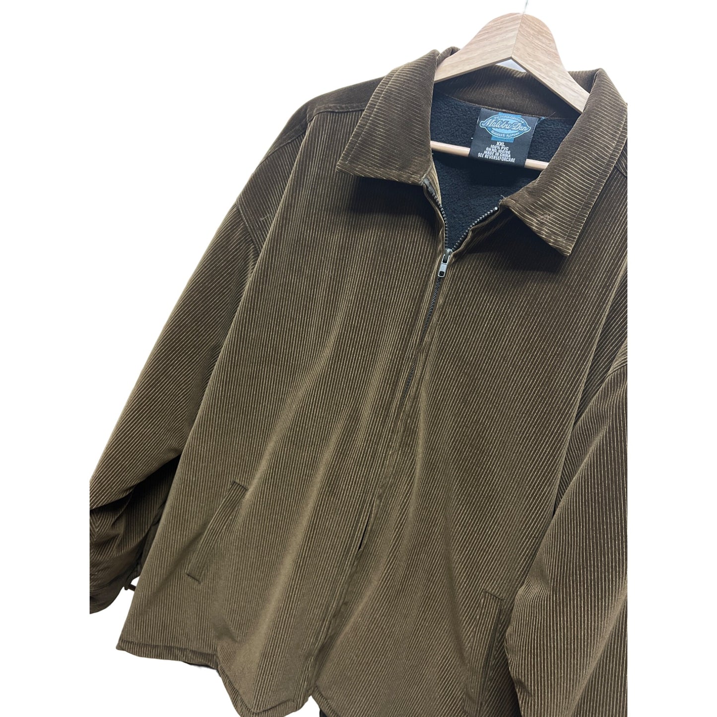 Malibu Dan Vintage Brown PVC Corduroy Barn Chore Coat