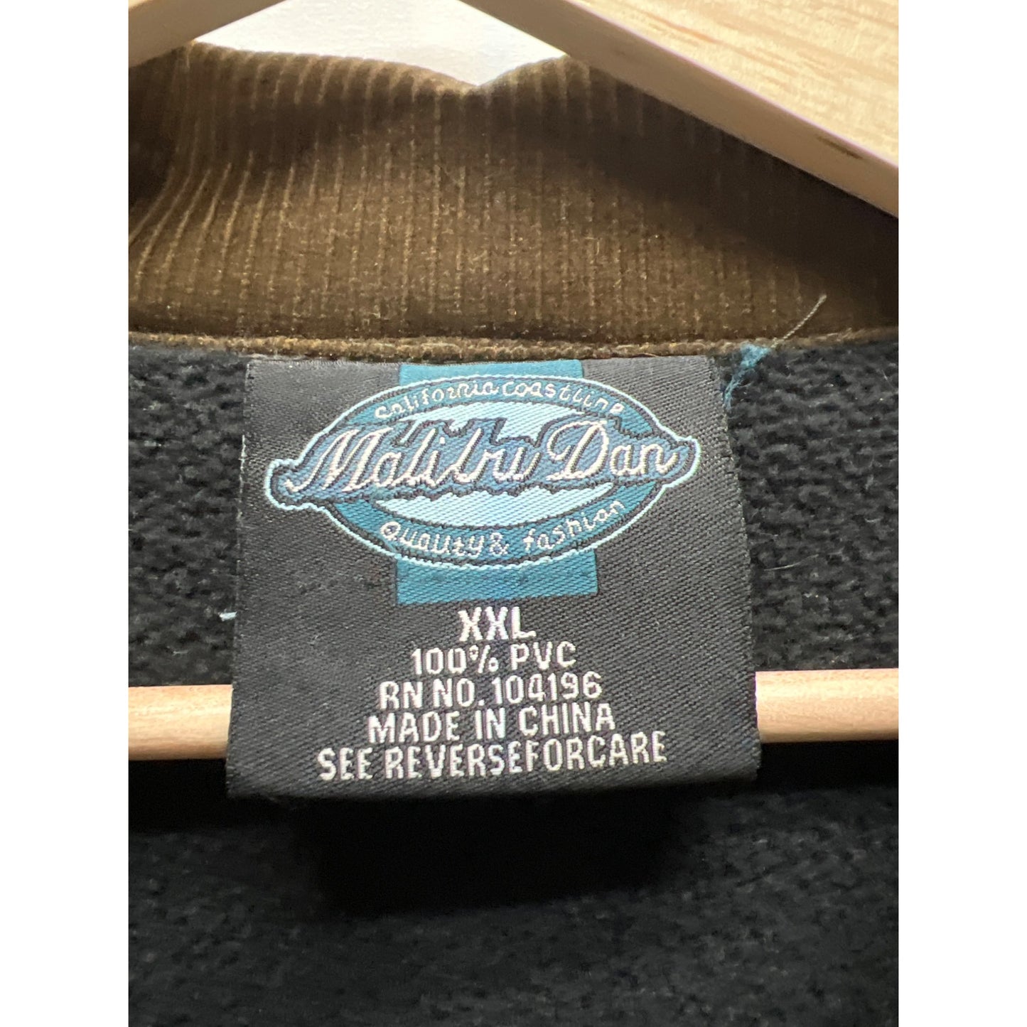 Malibu Dan Vintage Brown PVC Corduroy Barn Chore Coat