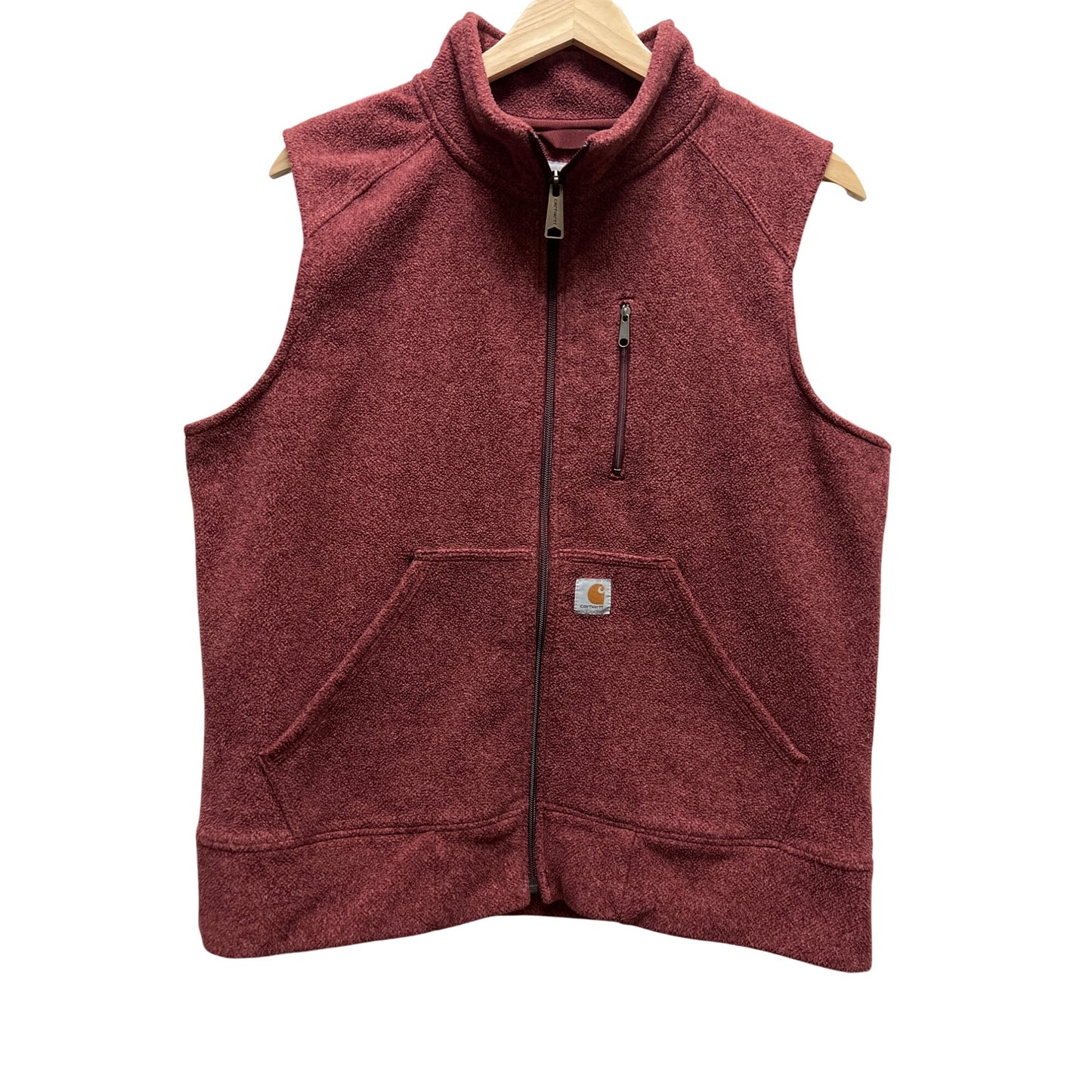 Carhartt Kentwood Burgandy Fleece Full Zip Vest