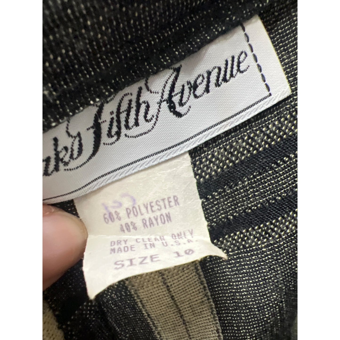 Saks Fifth Avenue Vintage 90's Black and Tan Plaid Bermuda Shorts